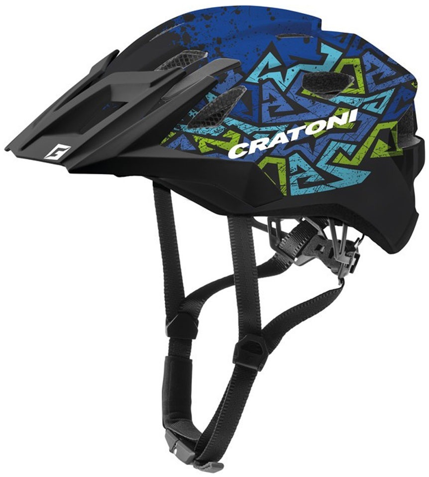 Cratoni Fahrradhelm »AllRide Jr.« in schwarz, Größe 53/59 Kopfumfang: 53 cm - 59 cm