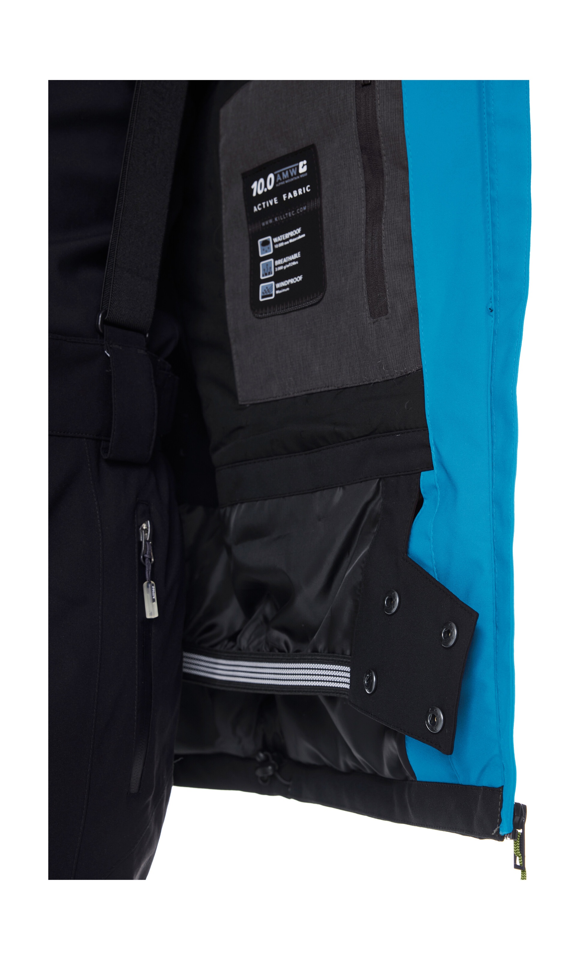 Killtec Skijacke »KSW 45 MN SKI JCKT« Trendige, wasserdichte Skijacke mit abnehmbarer Kapuze und Schneefang