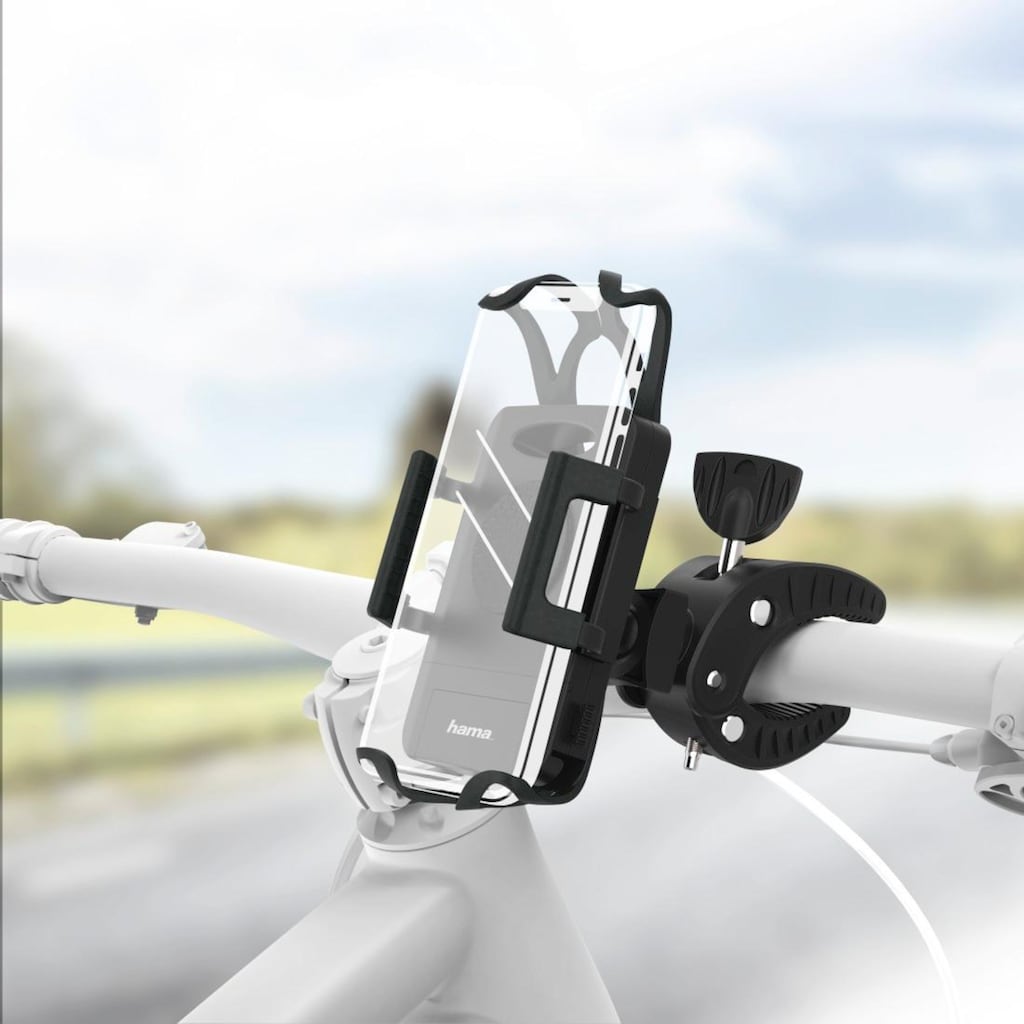 Hama Handy-Halterung »Universal Smartphone Fahrradhalter Handyhalterung Breite von 5 bis 9 cm«