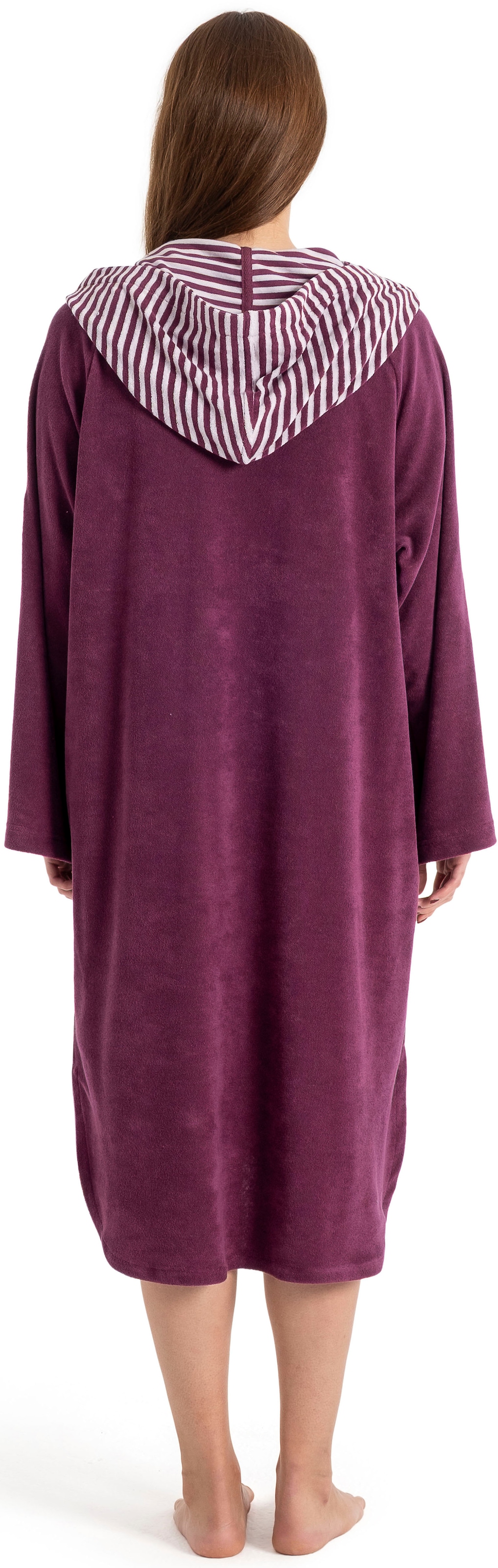 KangaROOS Badeponcho »Dalia Surfponcho, ideal für Sauna, Spa & im Urlaub« 1 Stk. weich, Uni-Farben mit Streifen, leicht, Unisex, für Damen und Herren