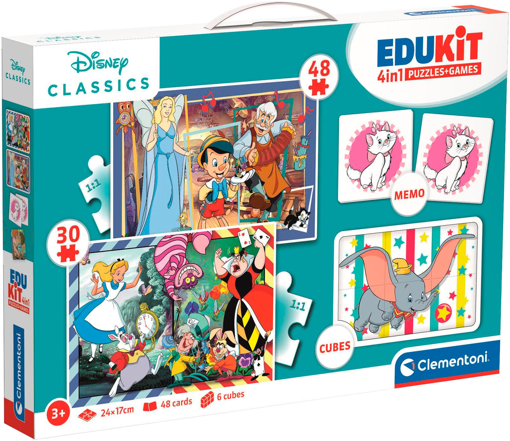 Puzzle »Edukit, 4n1, Disney Classics«, Made in Europe; FSC® - schützt Wald - weltweit