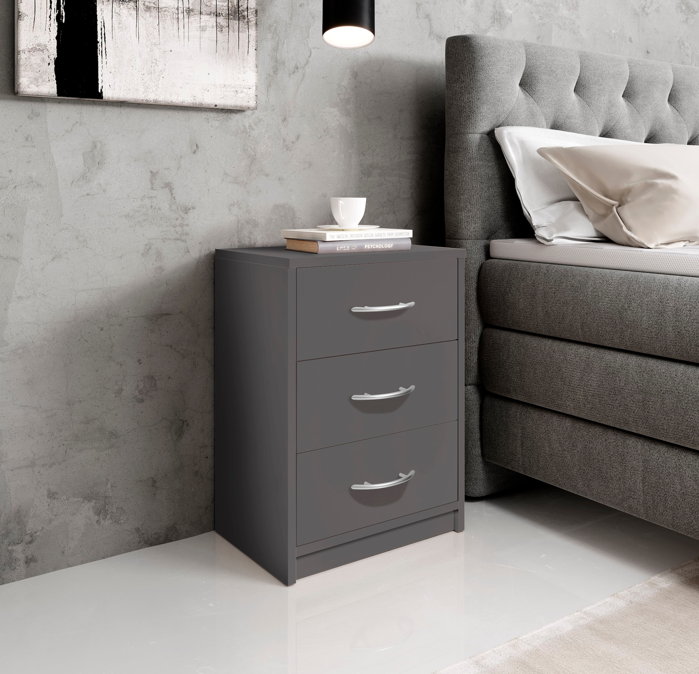 Schlafkontor Nachttisch »Pepe« mit 3 Schubkästen