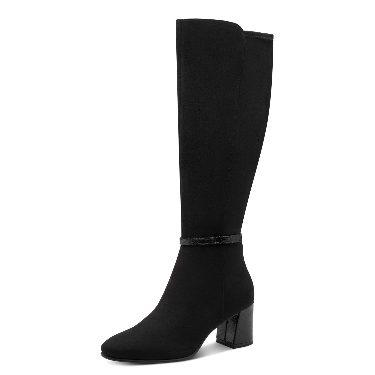 Tamaris Stiefel  , Blockabsatz, Langschaftstiefel in veganer Verarbeitung