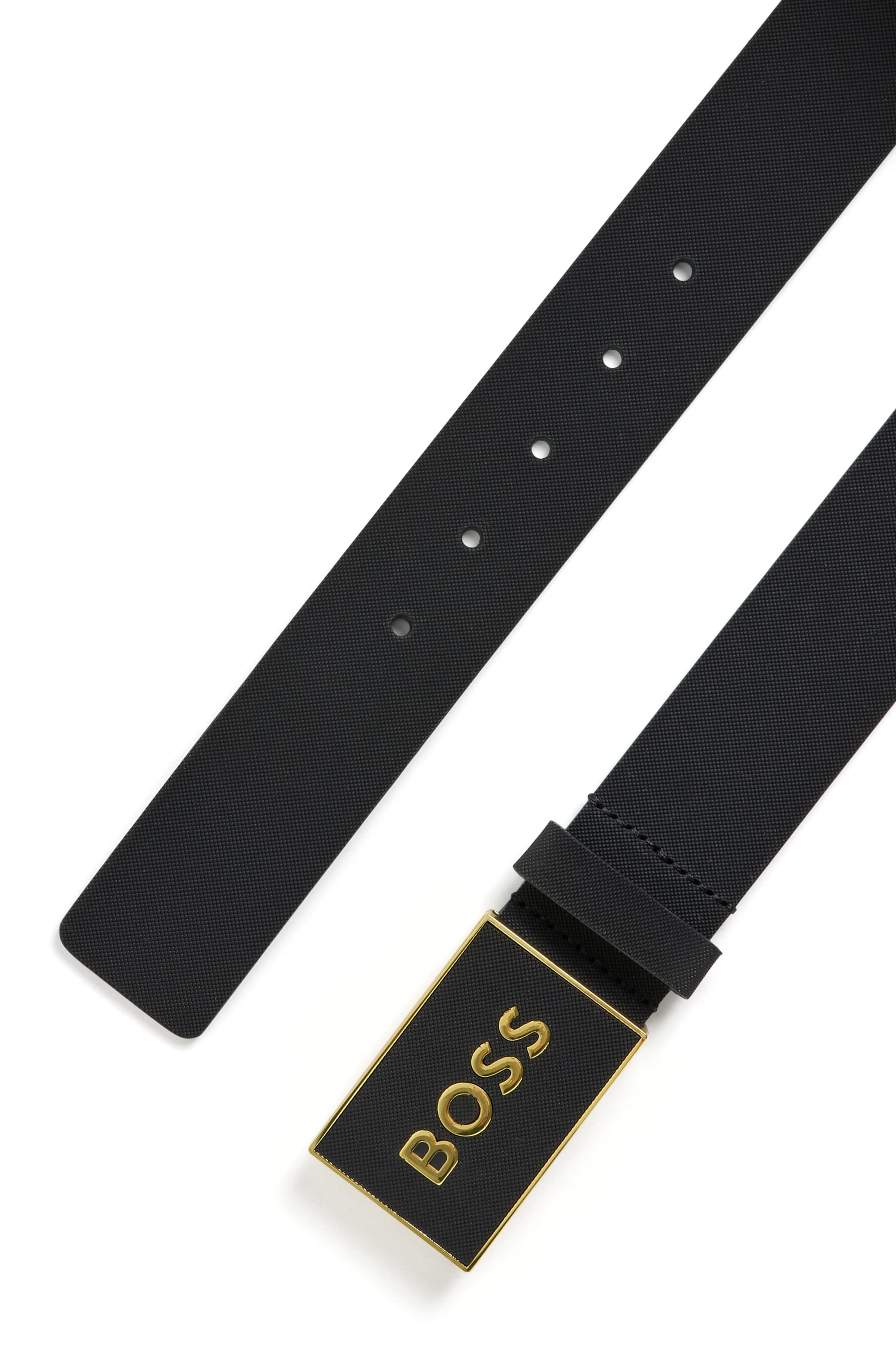 BOSS Ledergürtel »Boss_Icon-S1_Sz40« mit BOSS-Logo-Prägung auf der Koppelschließe
