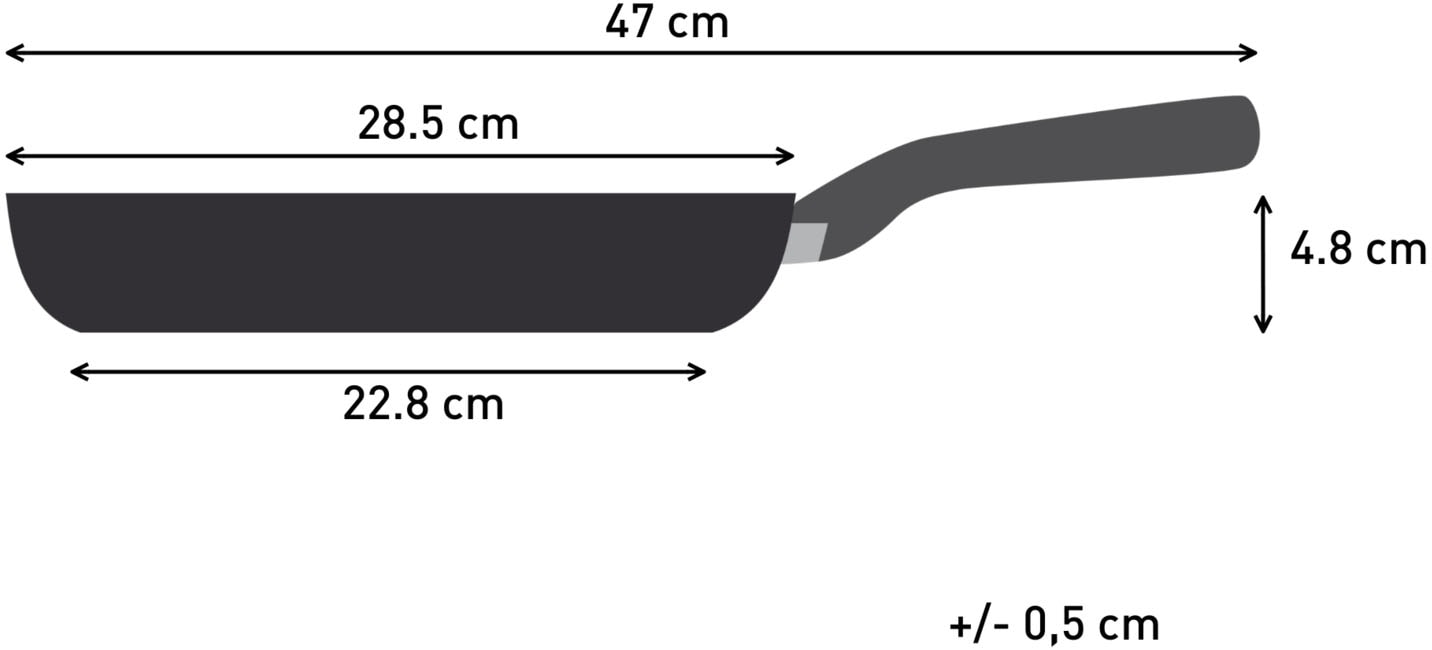 Tefal Bratpfanne »Hard Titanium Essential, Titanium Antihaftversiegelung« Aluminium 1 Stk. tlg. kompatibel Gas-/Elektro-/Keramikherden, nicht induktionsgeeignet