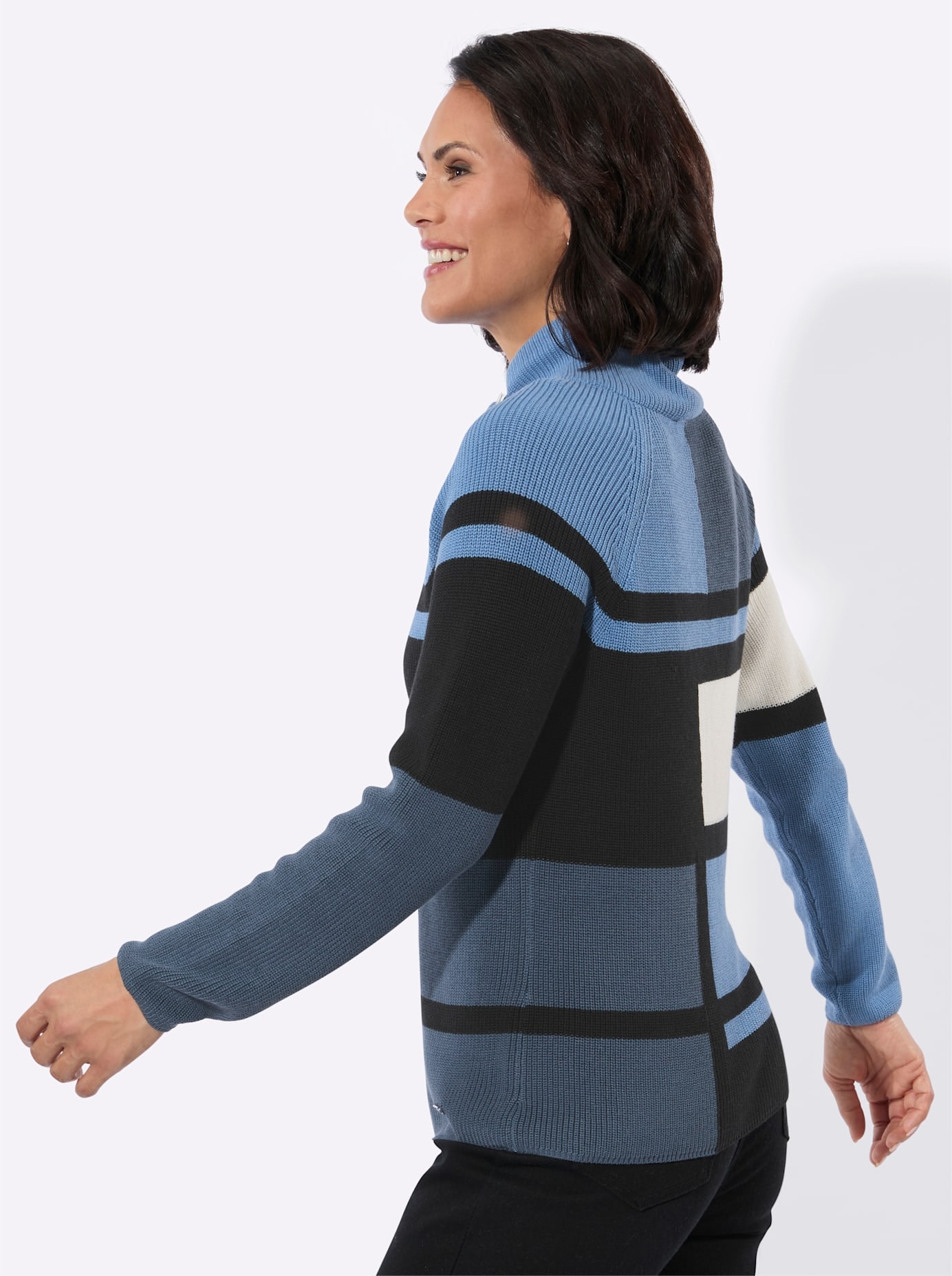 Casual Looks Strickpullover »Stehkragen-Pullover«