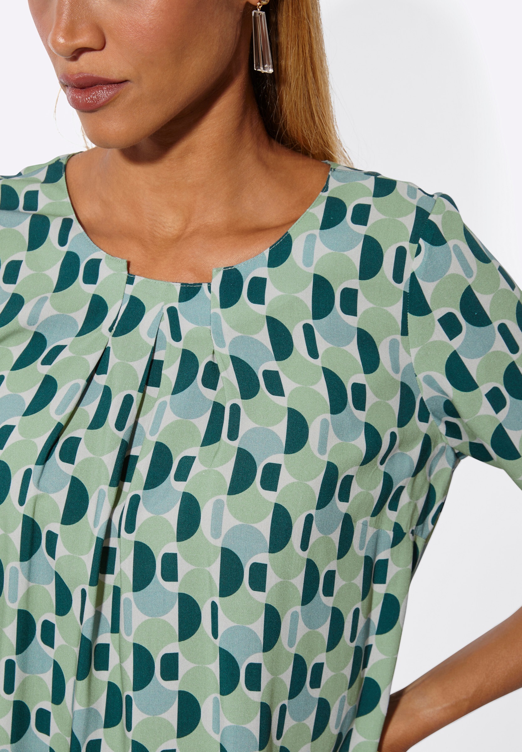 creation L Klassische Bluse »Druck-Bluse Druckbluse«