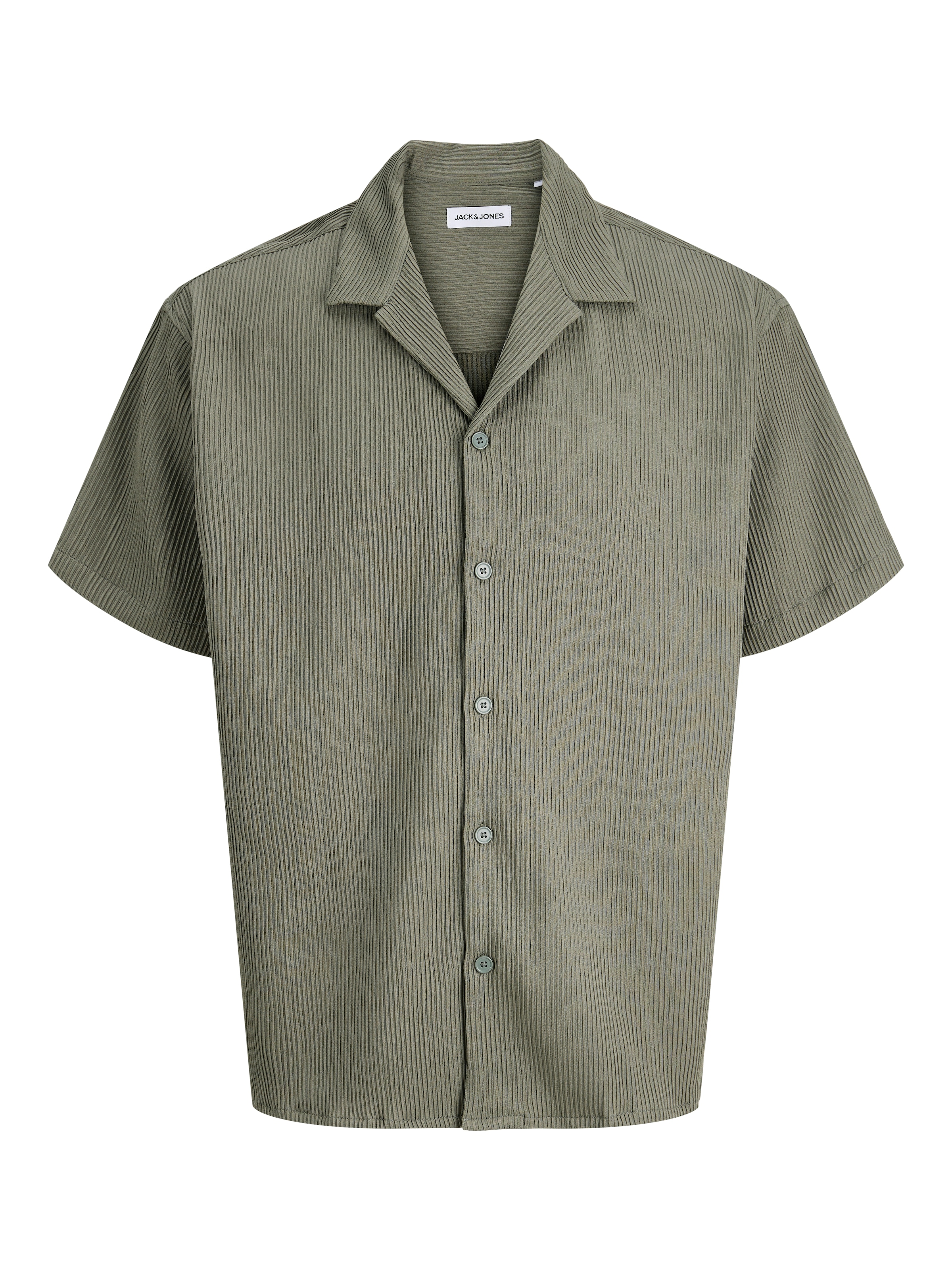 Jack & Jones Kurzarmhemd »JJEHARRISON RESORT SHIRT SS SN« Materialmix mit Stretch, loose fit