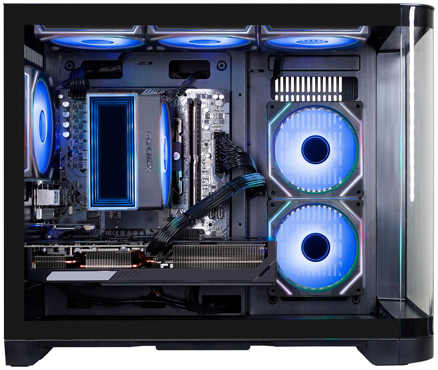 GAMEMAX Gaming-PC »HYPE-M BK 8204 AMD Ryzen 5 7500F 32GB DDR5 1TB SSD RX 9070« Windows 11, DDR5 RAM