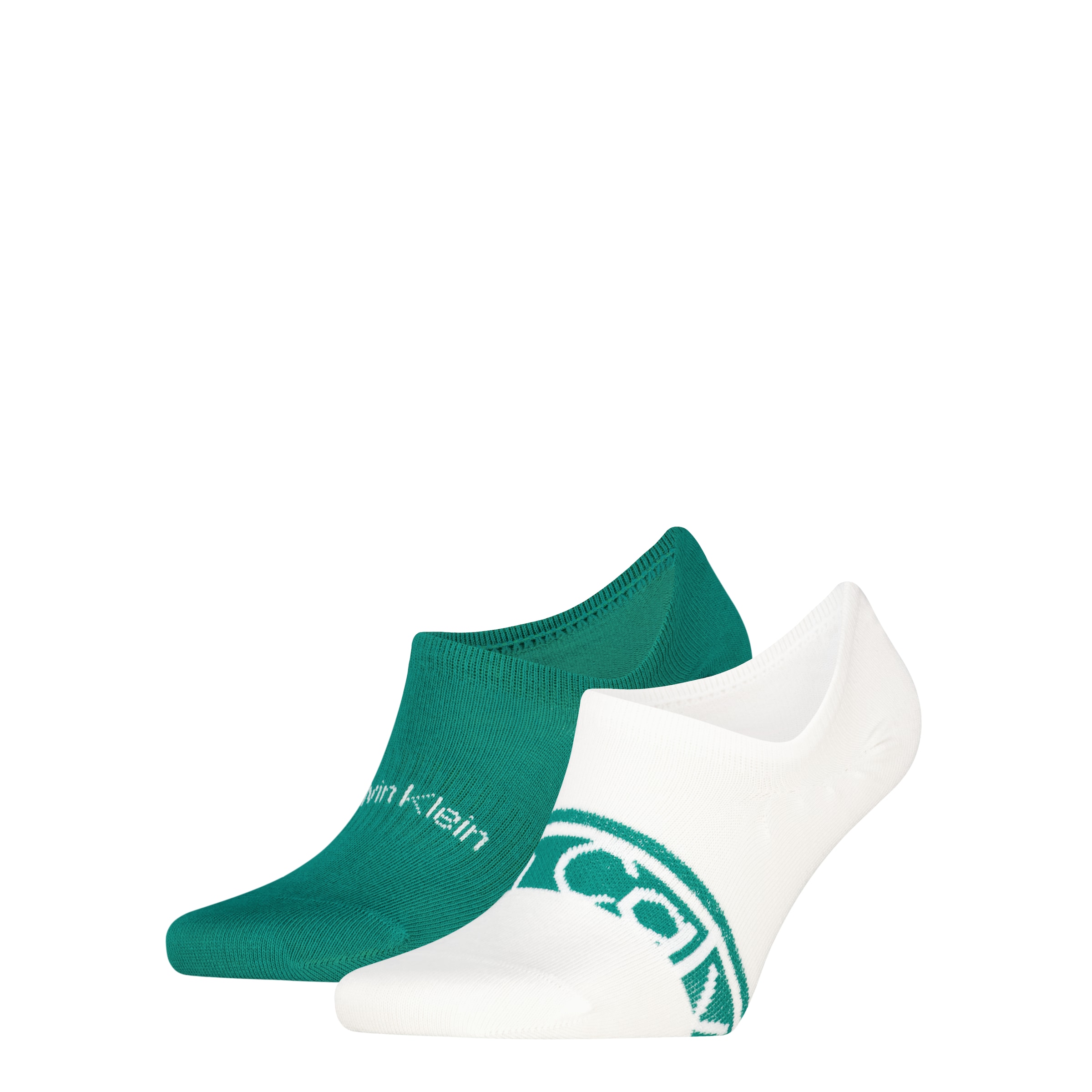 Calvin Klein Füßlinge »CK MEN FOOTIE HC LOGO STRIPE« 2 Paar,  Antirutsch Noppen im Fersenbereich, Cotton-Mix, elastisch