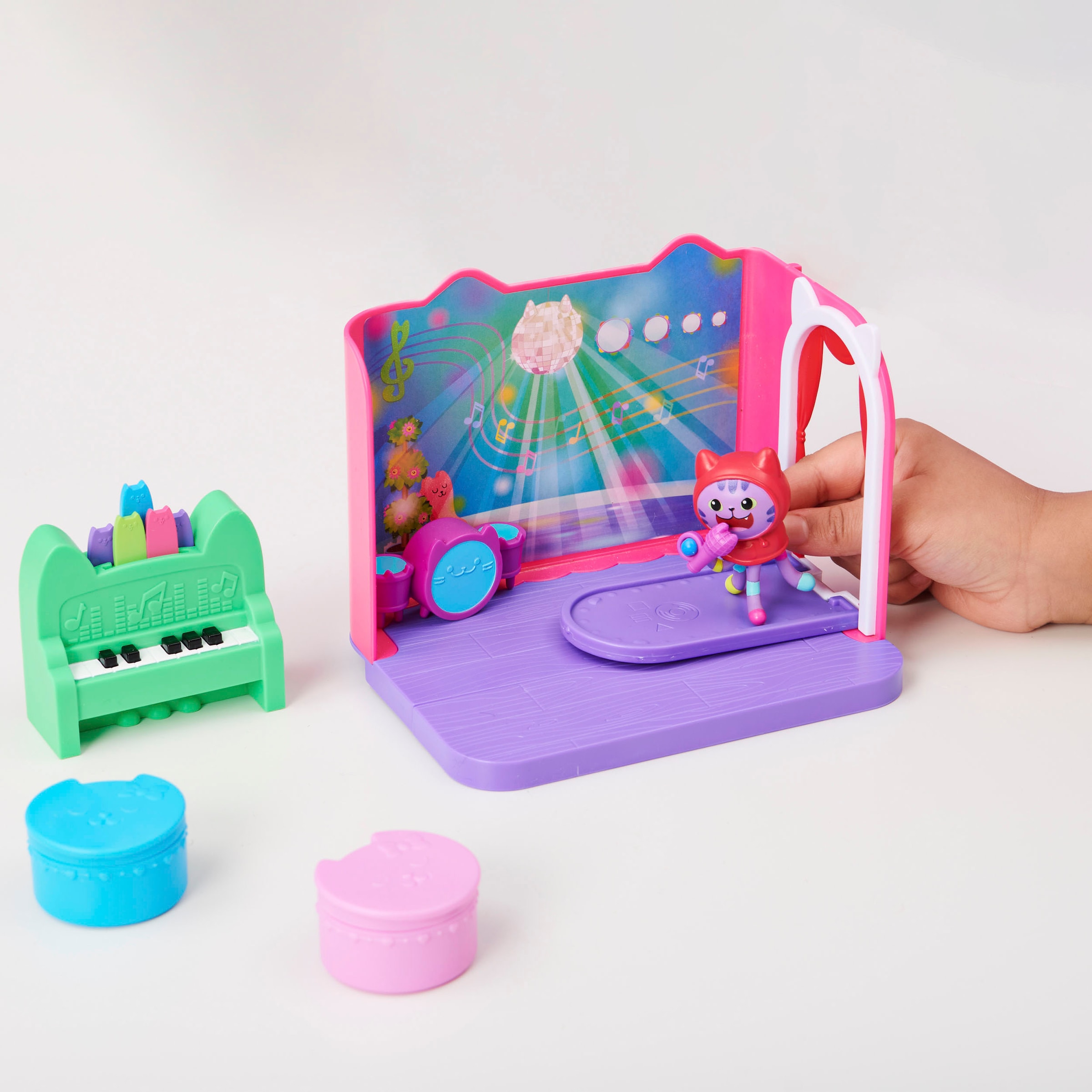 Spin Master Spielwelt »Gabby's Dollhouse – Deluxe Room – DJ Catnip's Musikzimmer«