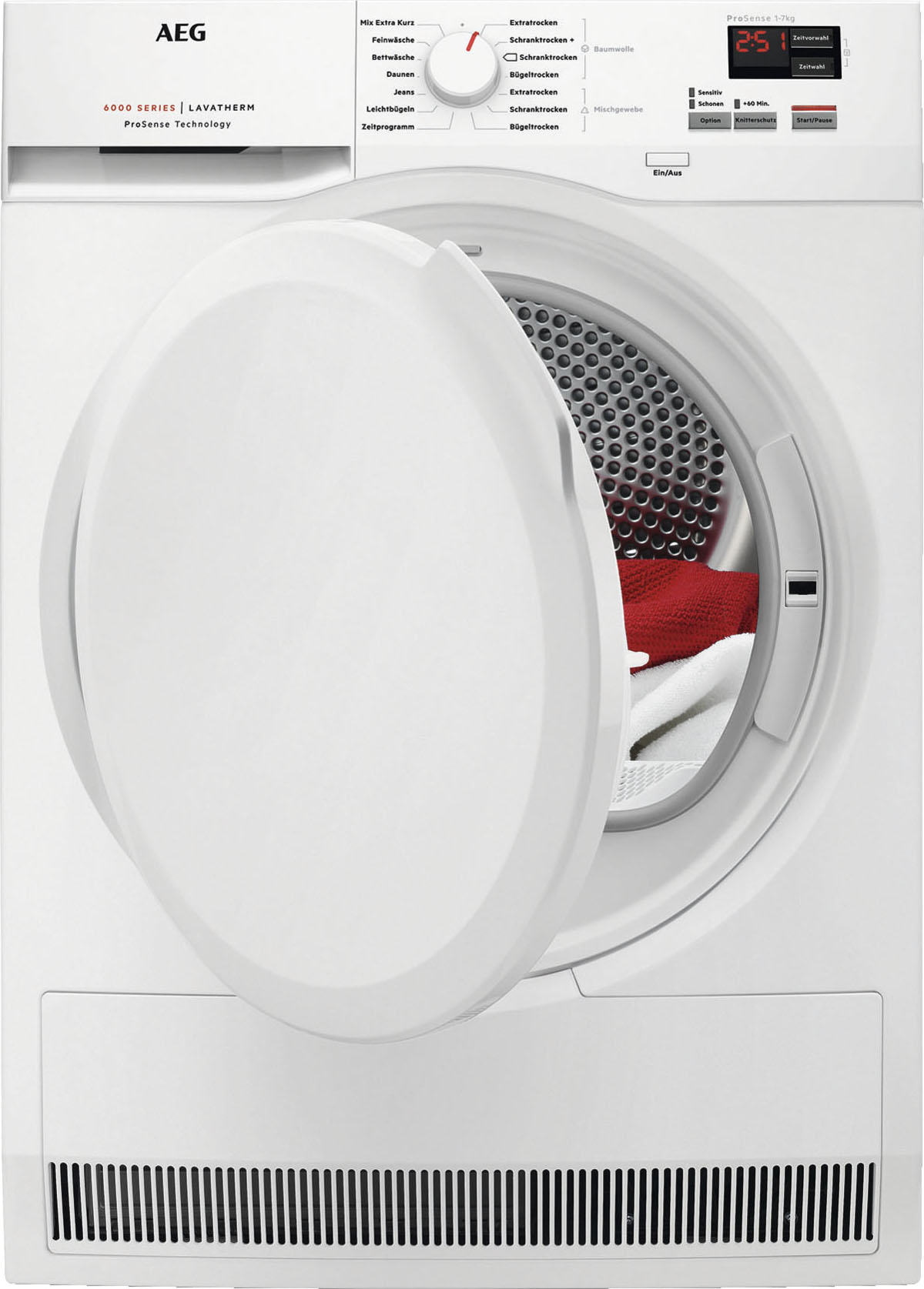 Kondenstrockner »T6DB40370«, 6000, 7 kg, ProSense® Mengenautomatik - Spart Energie und...