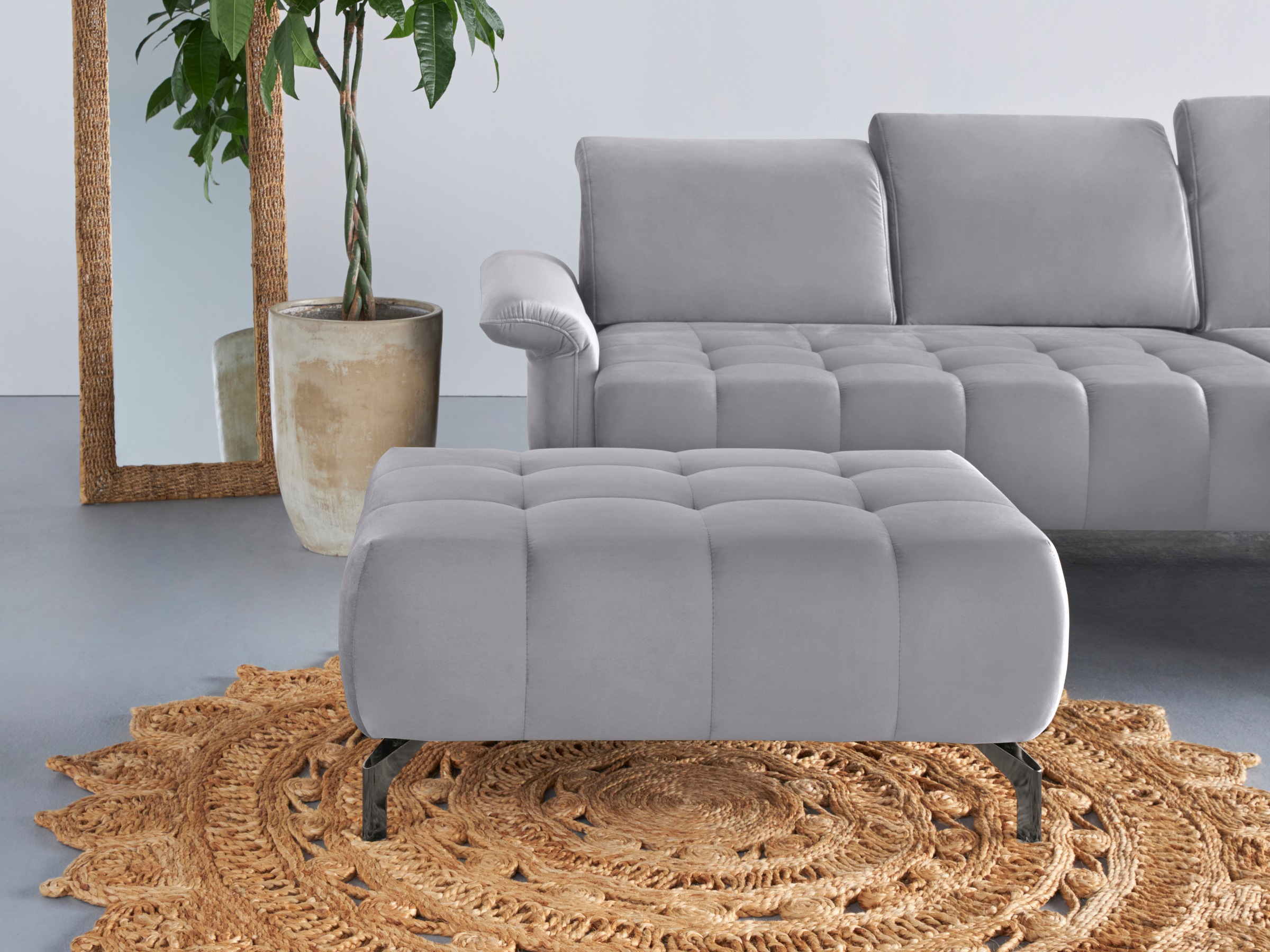 INOSIGN Polsterhocker »Fresh«, passend zum Ecksofa "Fresh", auch in Bezug Olympia EASY CLEAN