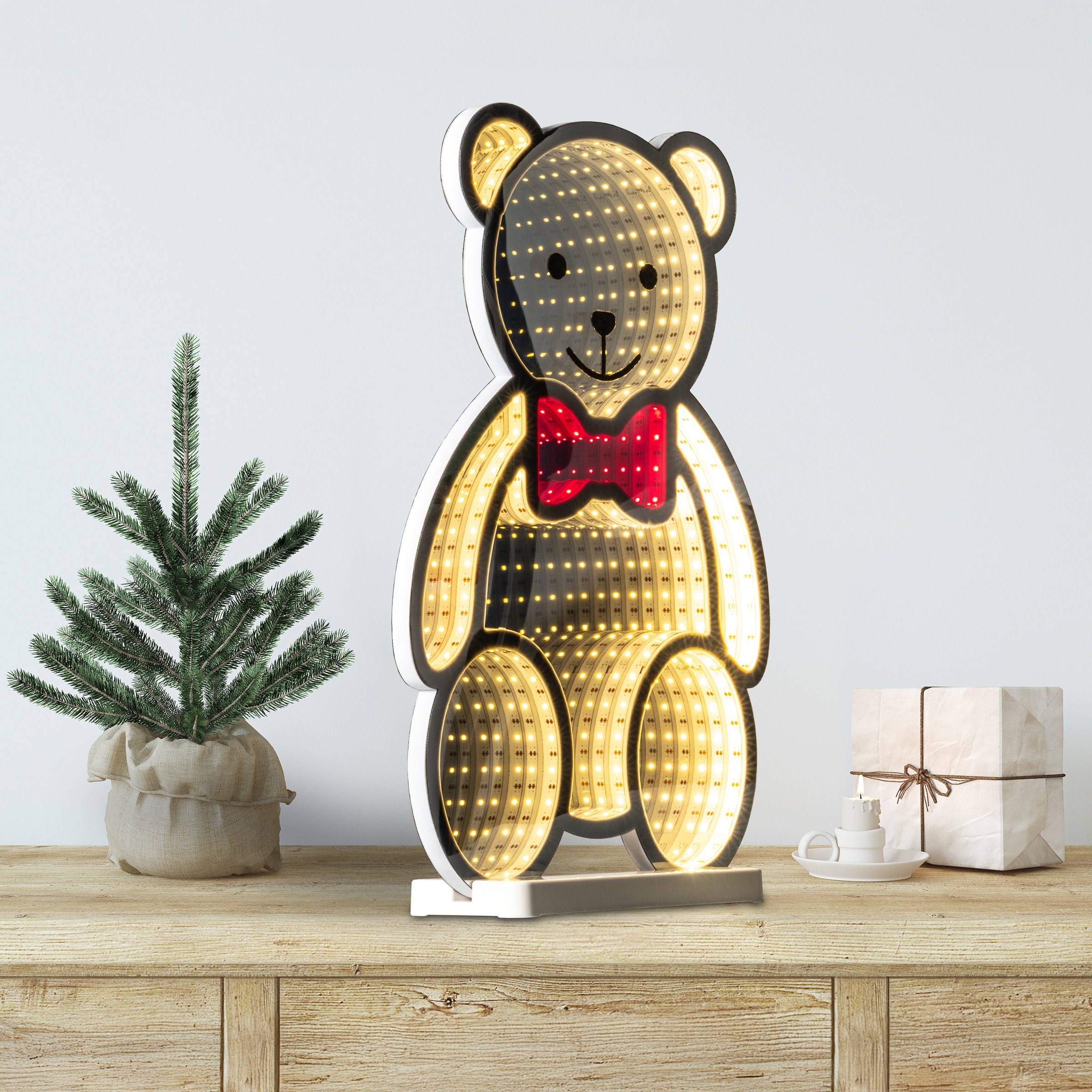 my home LED Dekofigur »Evaya« LED-Modul Warmweiß Tiefenillusion mit 3D-Effekt, von beiden Seiten zu sehen