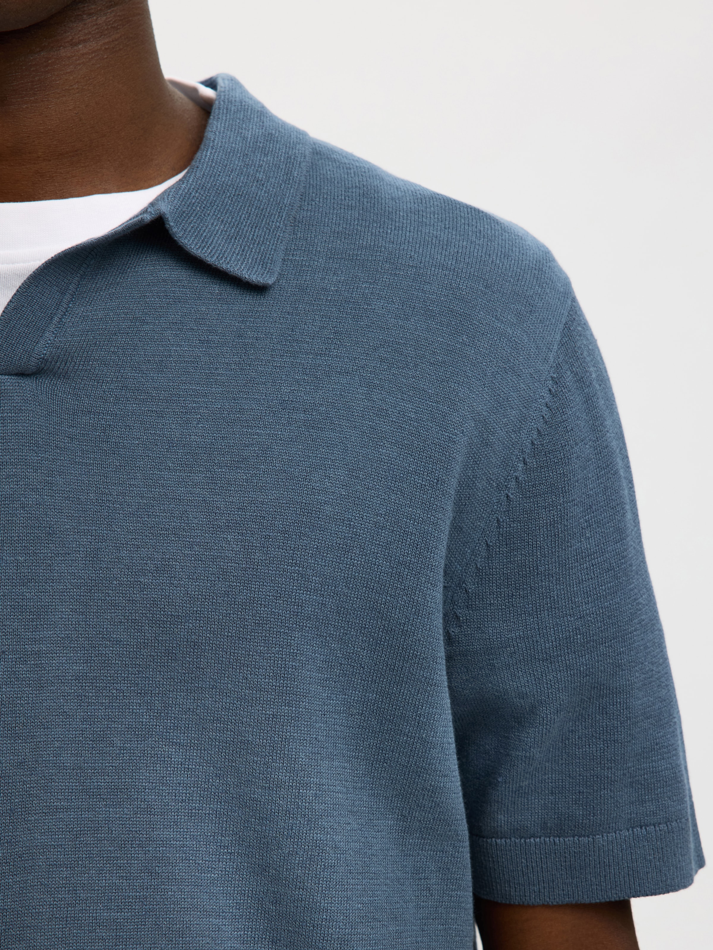 SELECTED Poloshirt »SLHMATTIS SS KNIT SUN OPEN POLO NOOS«