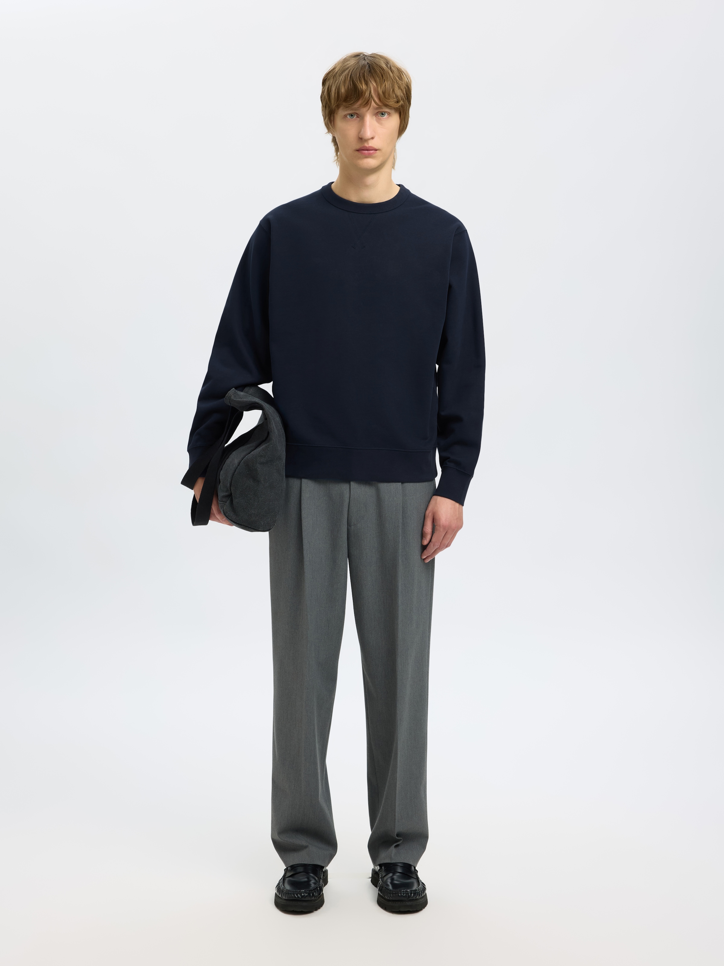 SELECTED Sweatshirt »SLHRELAXLUKE LS SWEAT CREW NECK NOOS«
