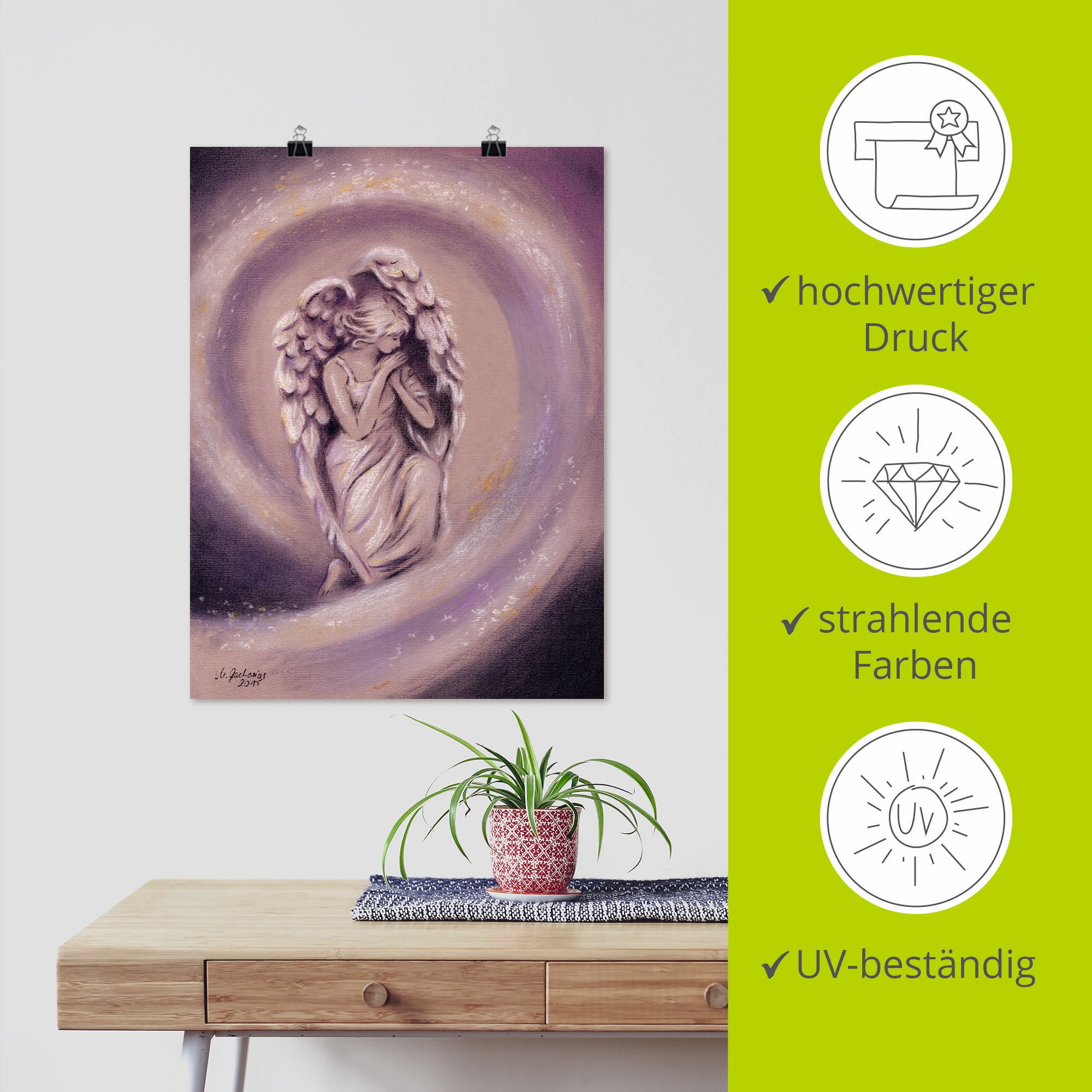 Artland Wandbild »Schutzengel«, Religion, (1 St.), als Leinwandbild, Poster in verschied. Größen