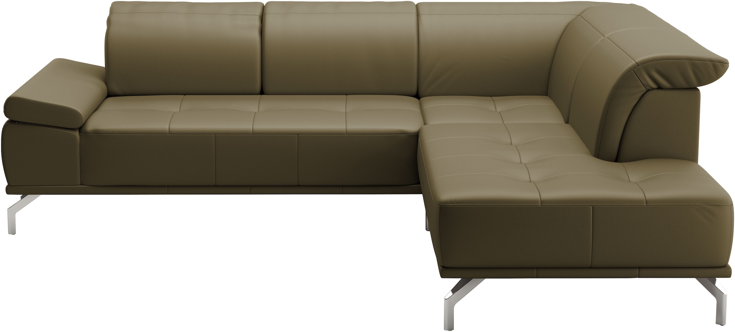 Places of Style Ecksofa »Caluna«, Inkl.Sitztiefenverstellung, wahlweise mit Kopf- und Armteilverstellung