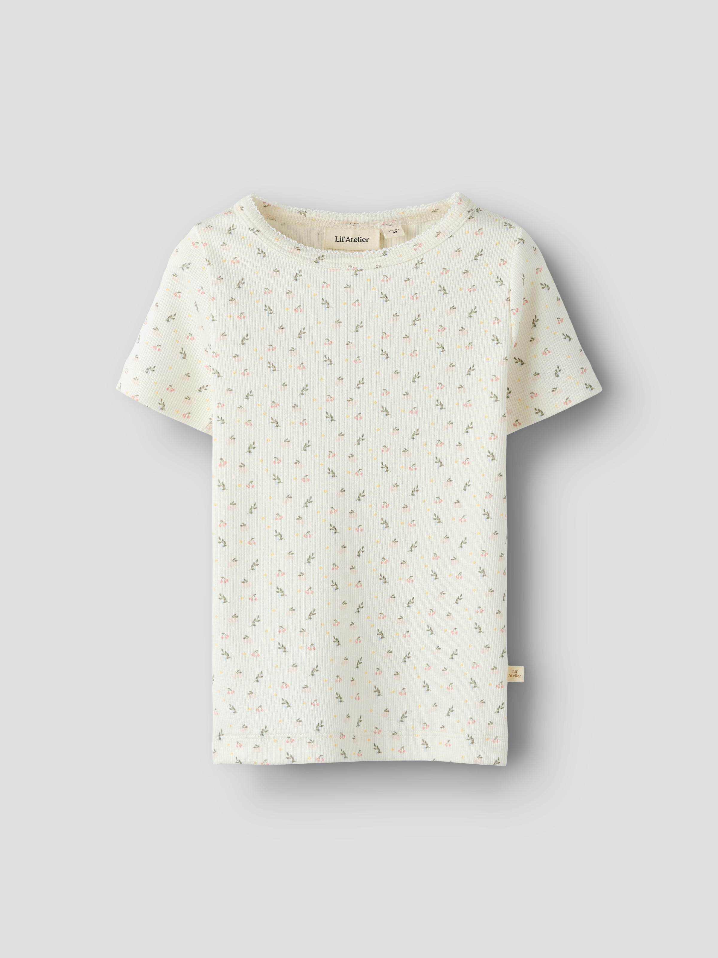 Lil' Atelier T-Shirt »NMFGAGO SS SLIM TOP LIL NOOS« Baumwollmischung, Druck, Kurzarm