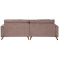 Home affaire Big-Sofa »Stanza Luxus«, Hohe Belastbarkeit pro Sitzplatz: 140kg. 2 Zierkissen, Keder, B/T/H: 254/113/89 cm