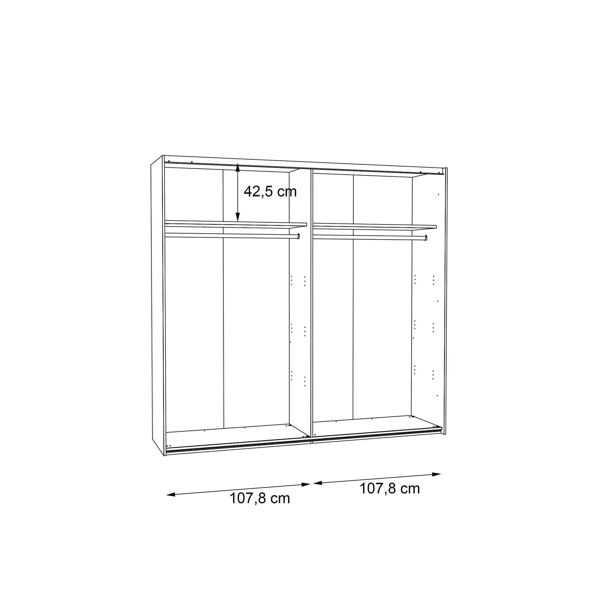 FORTE Schwebetürenschrank »Clif«