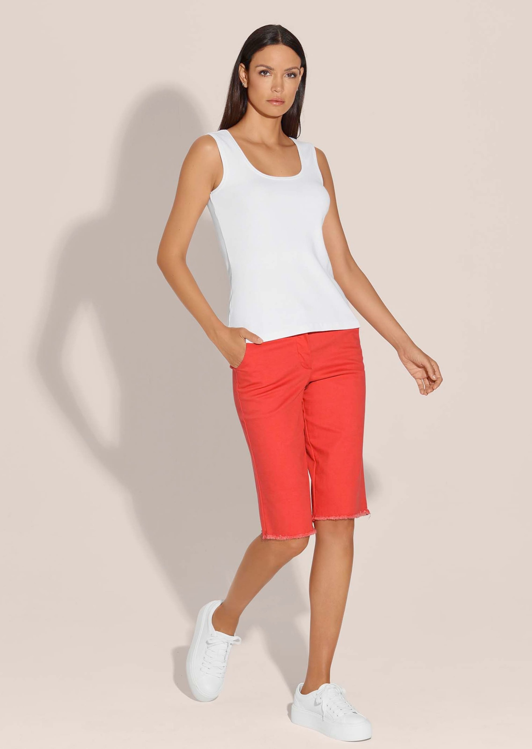 MADELEINE Trägertop »Tanktop Ärmelloses Rippen-Top«