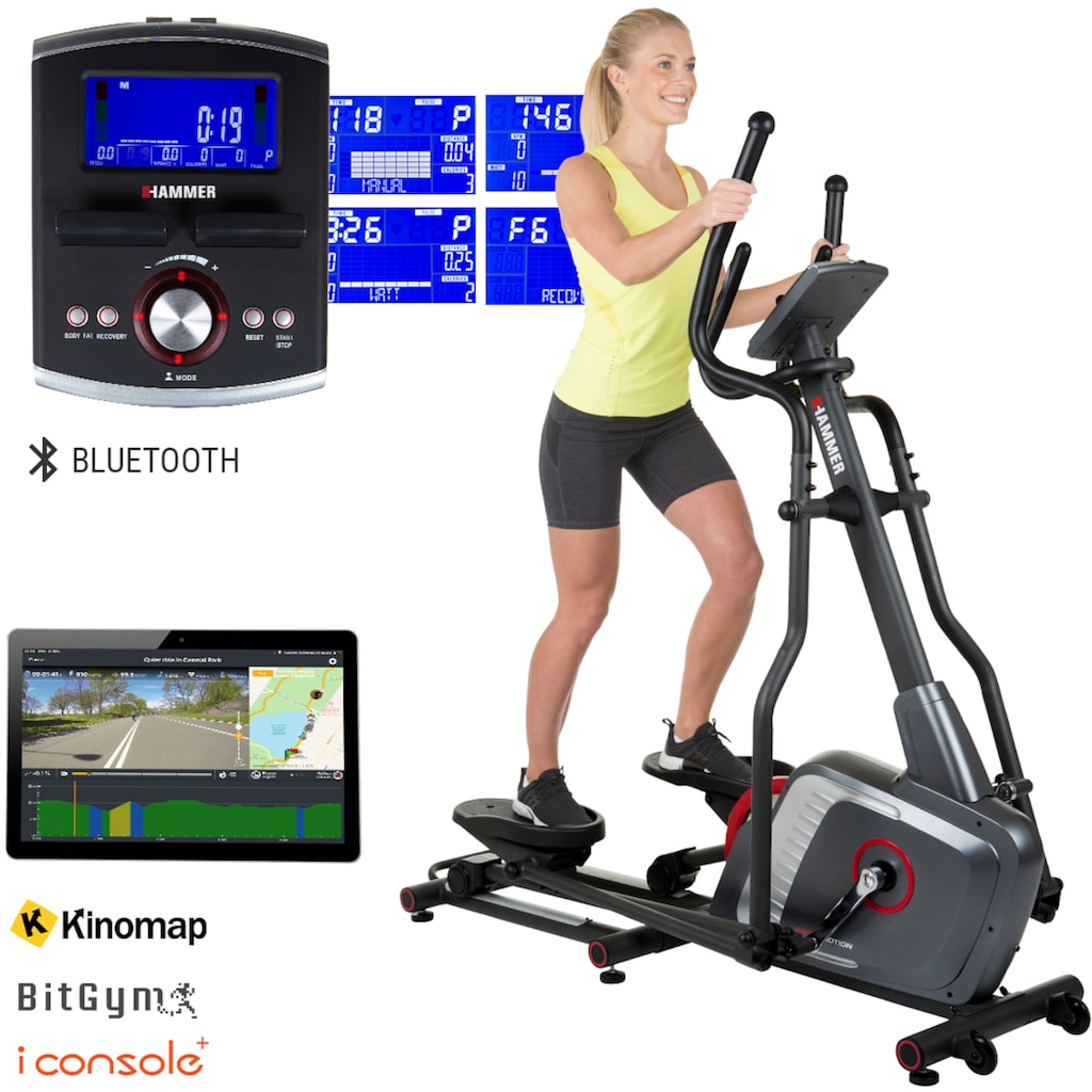 Hammer Ellipsentrainer-Ergometer »Speed-Motion BT«