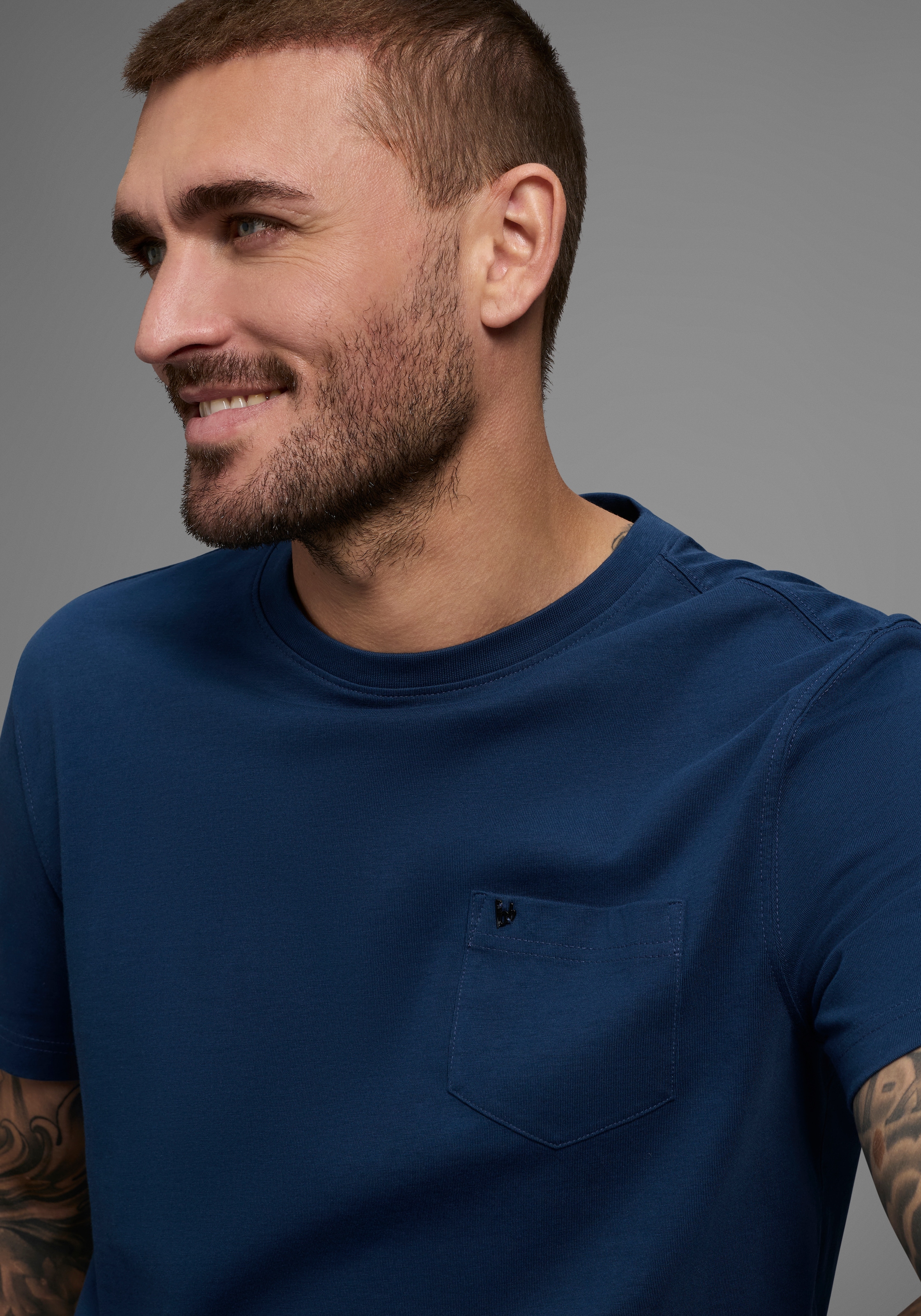 Bruno Banani T-Shirt, Gewaschene Optik
