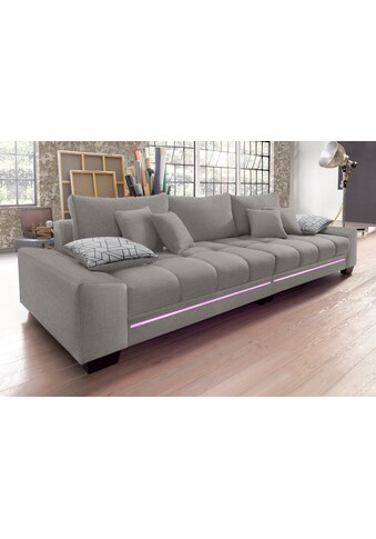 Nova Via Big-Sofa, wahlweise mit Kaltschaum (140kg Belastung/Sitz), mit RGB-LED-Beleuchtung und Bluetooth-Soundsystem kaufen Nova Via Big-Sofa, wahlweise mit Kaltschaum (140kg Belastung/Sitz), mit RGB-LED-Beleuchtung und Bluetooth-Soundsystem kaufen