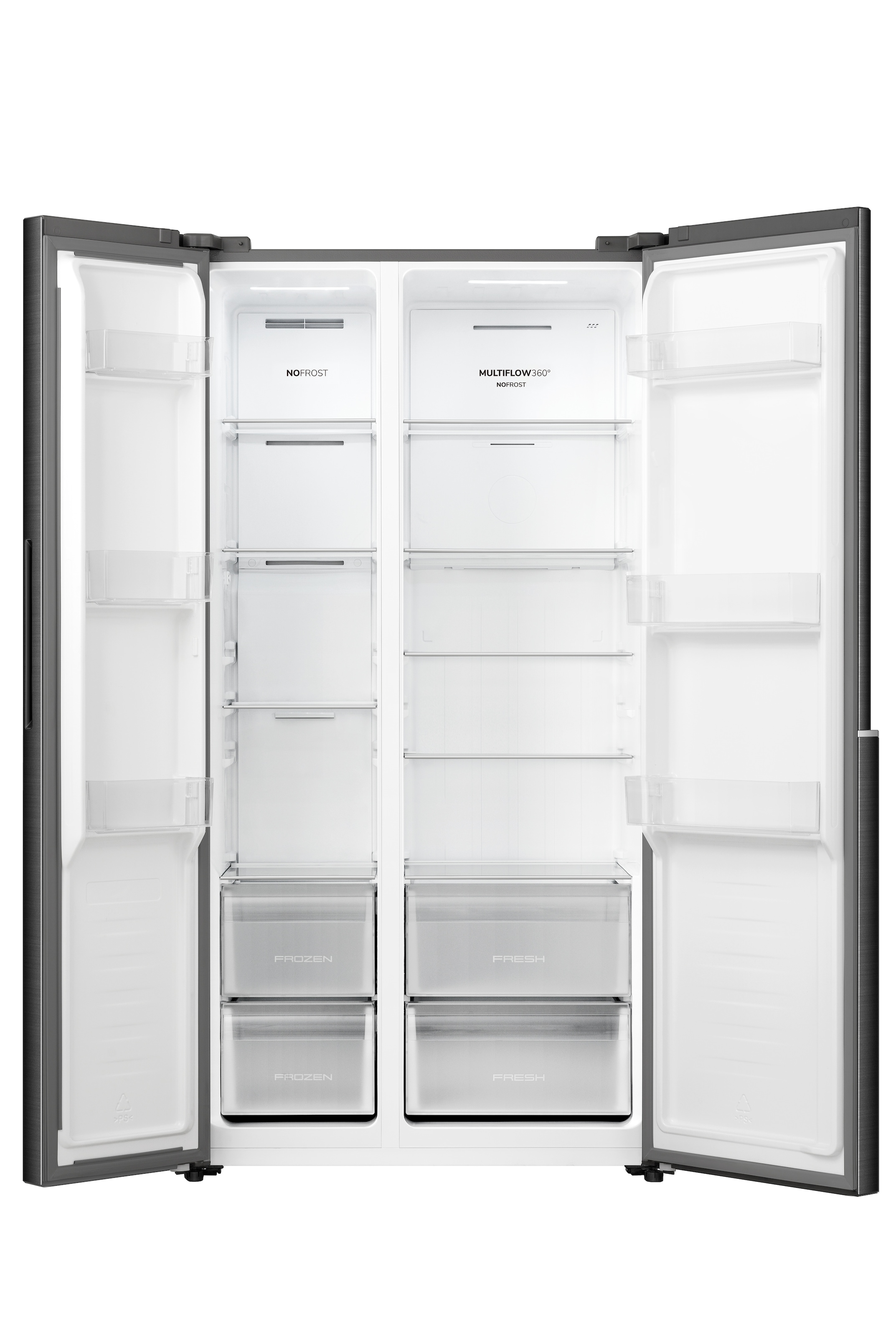 GORENJE Side-by-Side »NRS917E41BX« 178,6 cm hoch 91,1 cm breit MultiAirFlow-System