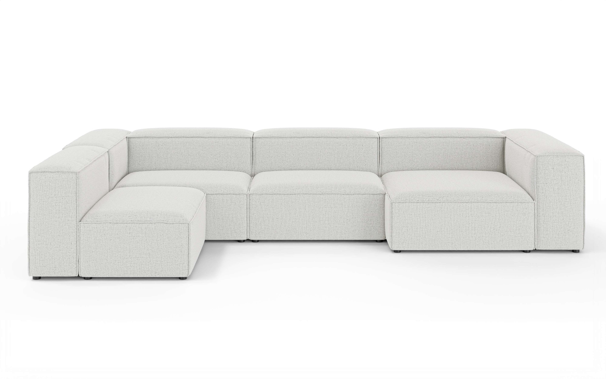 INOSIGN Wohnlandschaft »HAILY U-Form mit Ottomane links/rechts, Maße B/T/H: 360/200/72 cm«, als Modul oder separat verwendbar, für individuelle Zusammenstellung