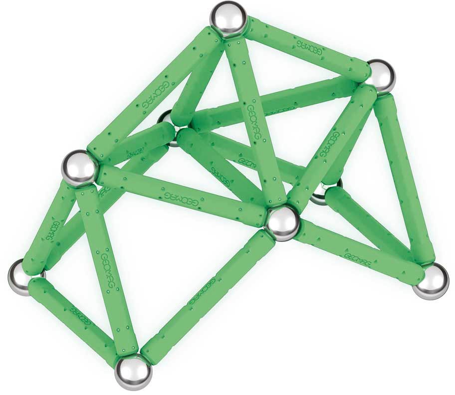 Geomag™ Magnetspielbausteine »GEOMAG™ Glow, Recycled«, (42 St.), aus recyceltem Material