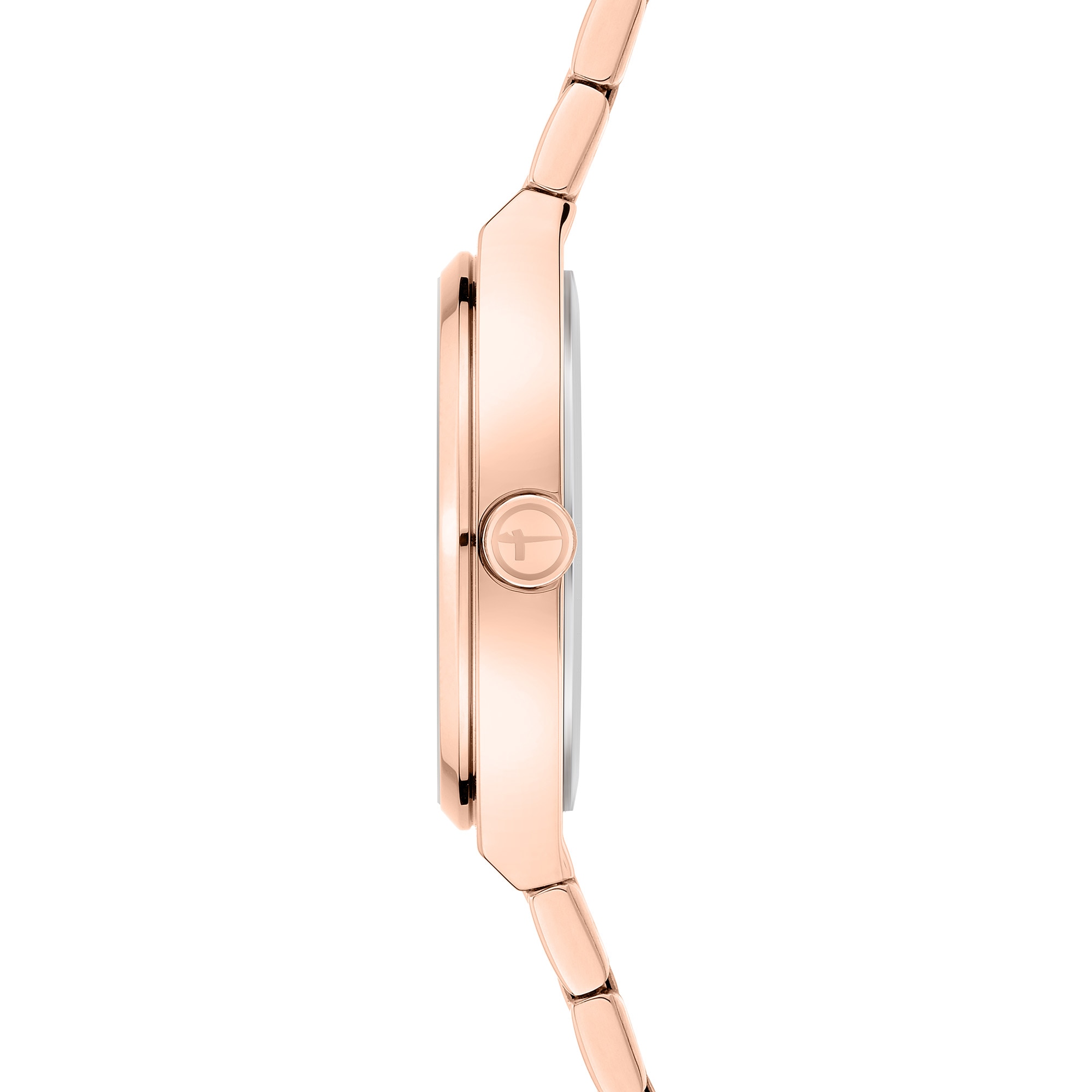 Tamaris Quarzuhr »The Round Basic Essential« Armbanduhr, Damenuhr, Edelstahlarmband, analog