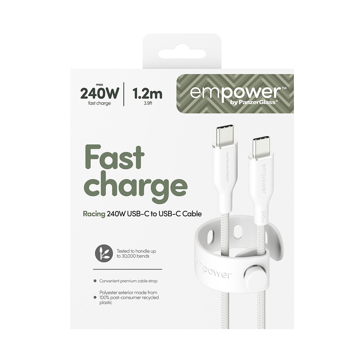 empower USB-Kabel »Racing 240W USB-C zu USB-C Kabel USB 2.0 1,2 m« USB-C 120 cm