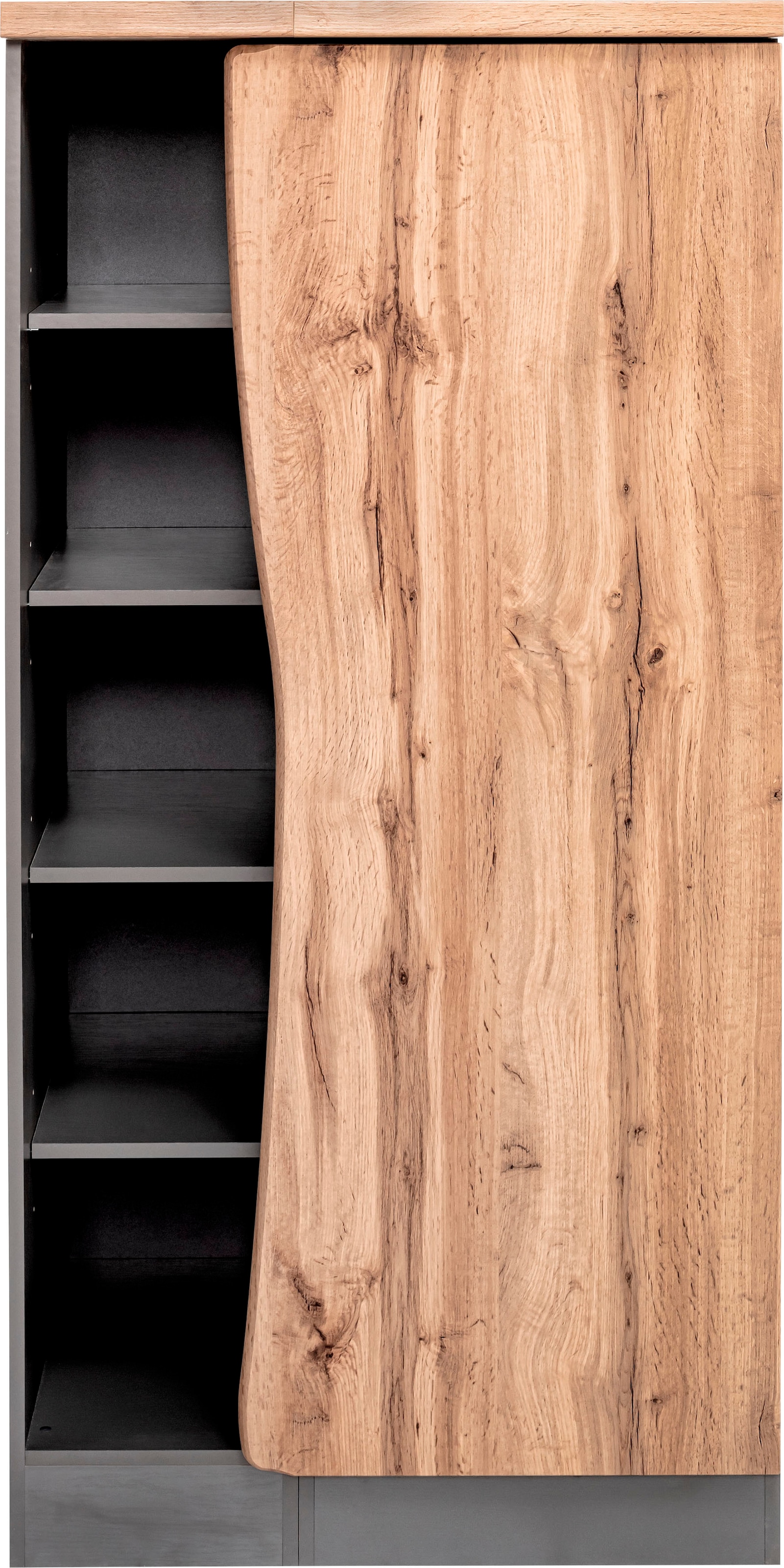 KOCHSTATION Midischrank »KS-Bruneck« Vorratsschrank >>Bruneck<< 90 cm breit, hochwertige MDF-Fronten