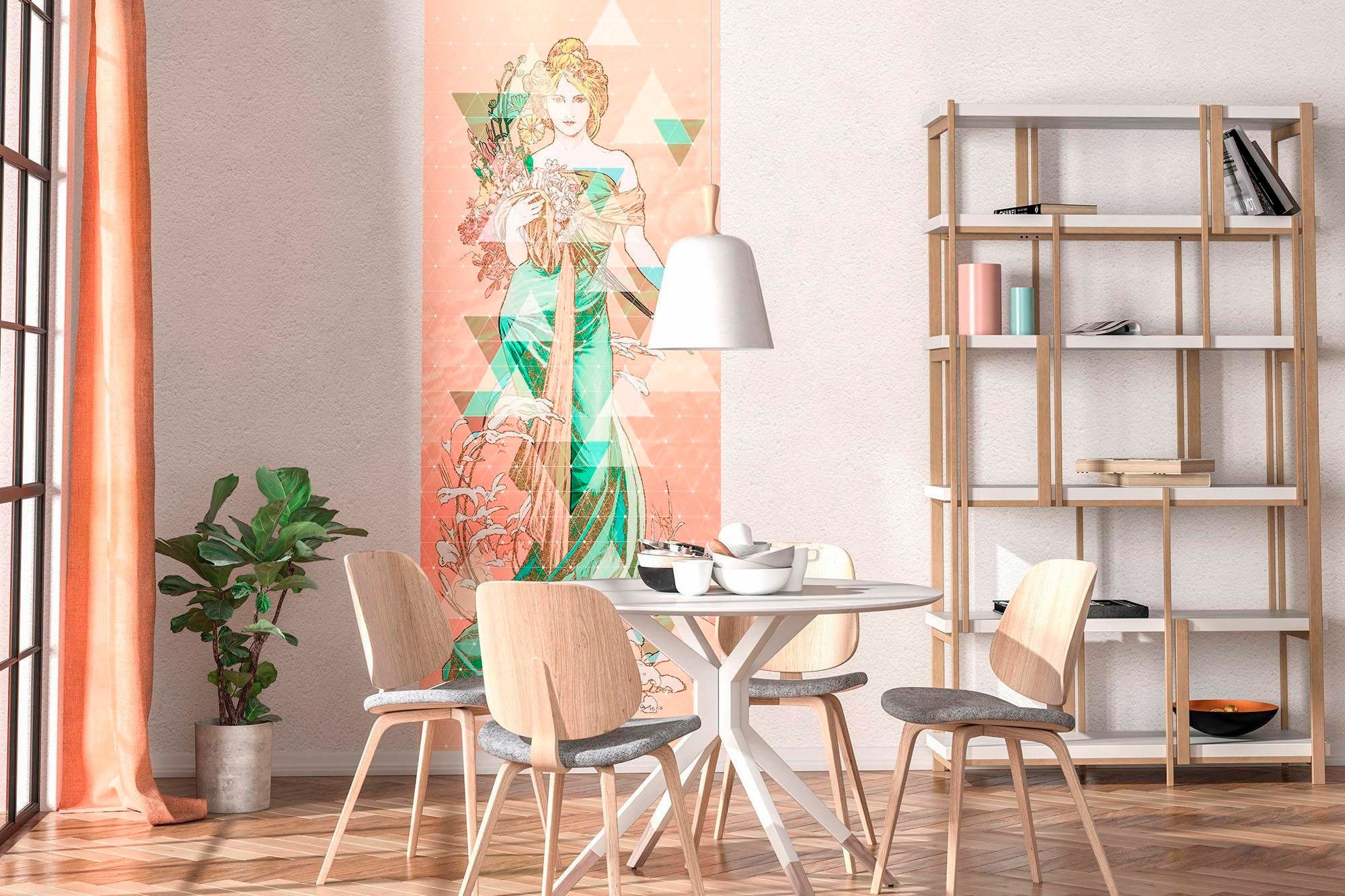 Komar Vliestapete »Digitaldruck Vlies -  Printemps - Größe 100 x 280 cm« bedruckt glatt Wohnzimmer, Schlafzimmer