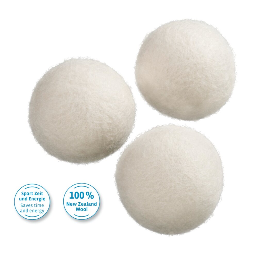 Xavax Trocknerball »Trocknerbälle aus Wolle, 3 Stück, Wasch-/Trocknerball«