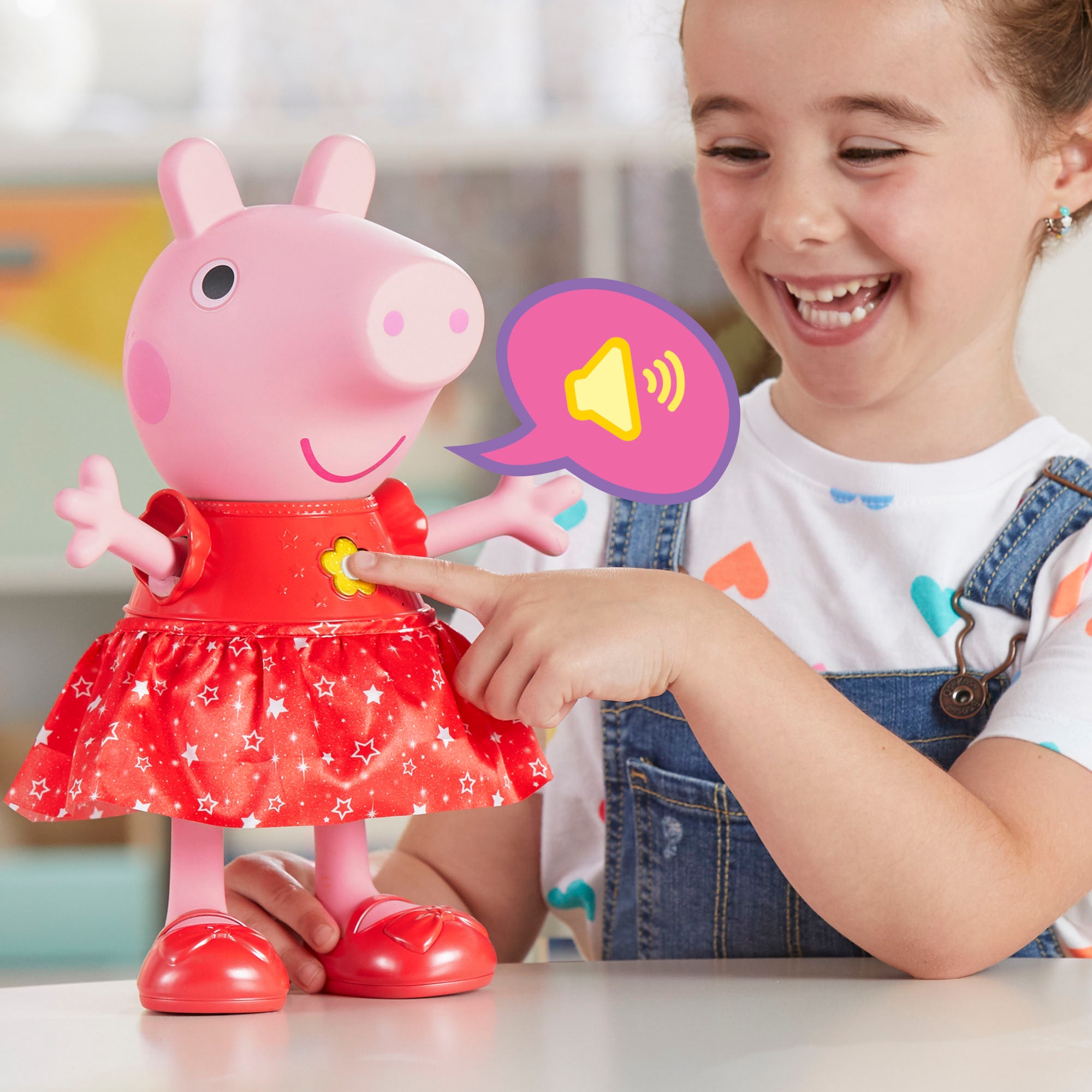 Hasbro Stehpuppe »Peppa Pig, Peppas Matschepfützen-Party«, mit Funktionen