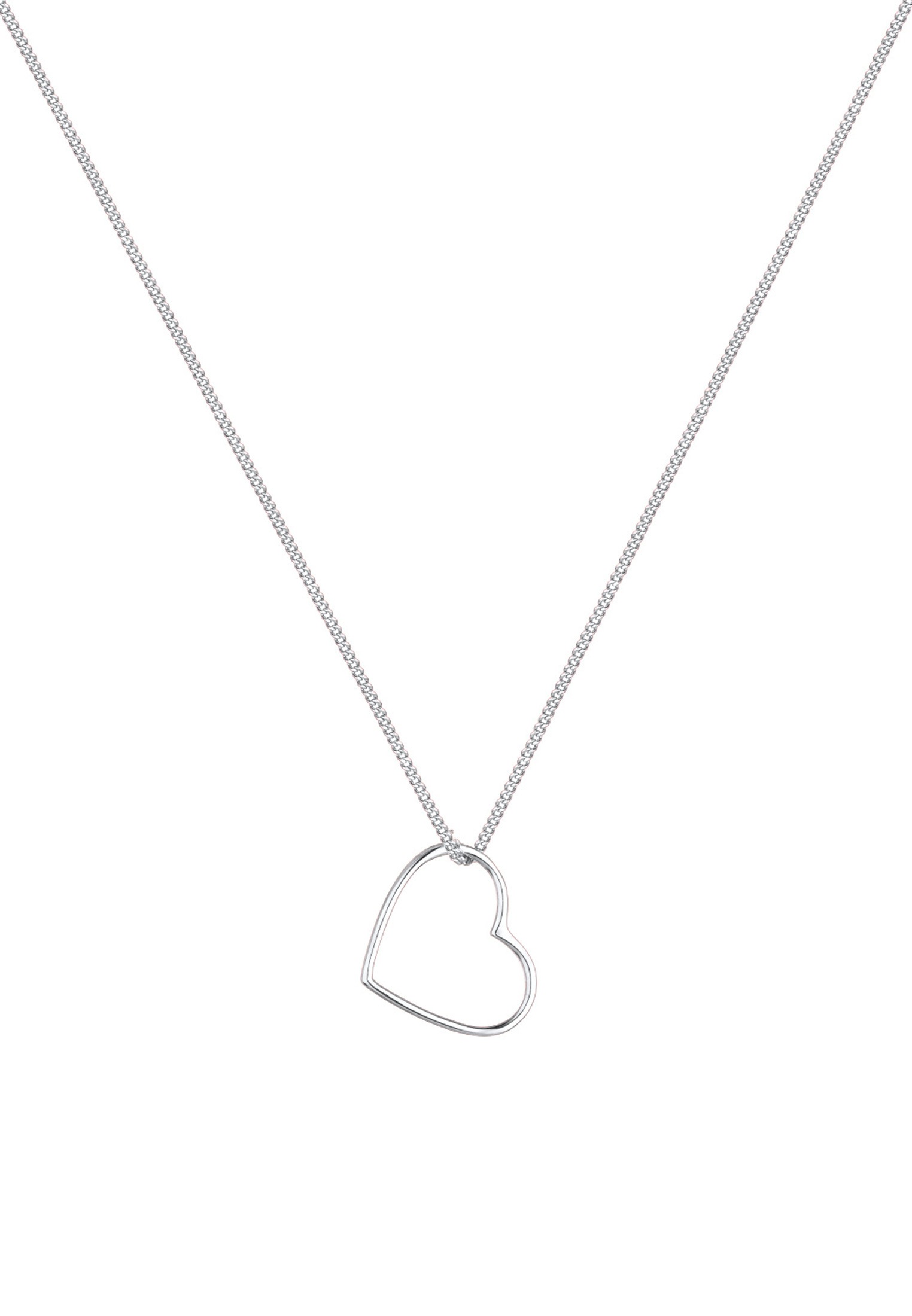 Elli Kette mit Anhänger »Halskette Herz Anhänger Liebe Cut Out 925 Silber«