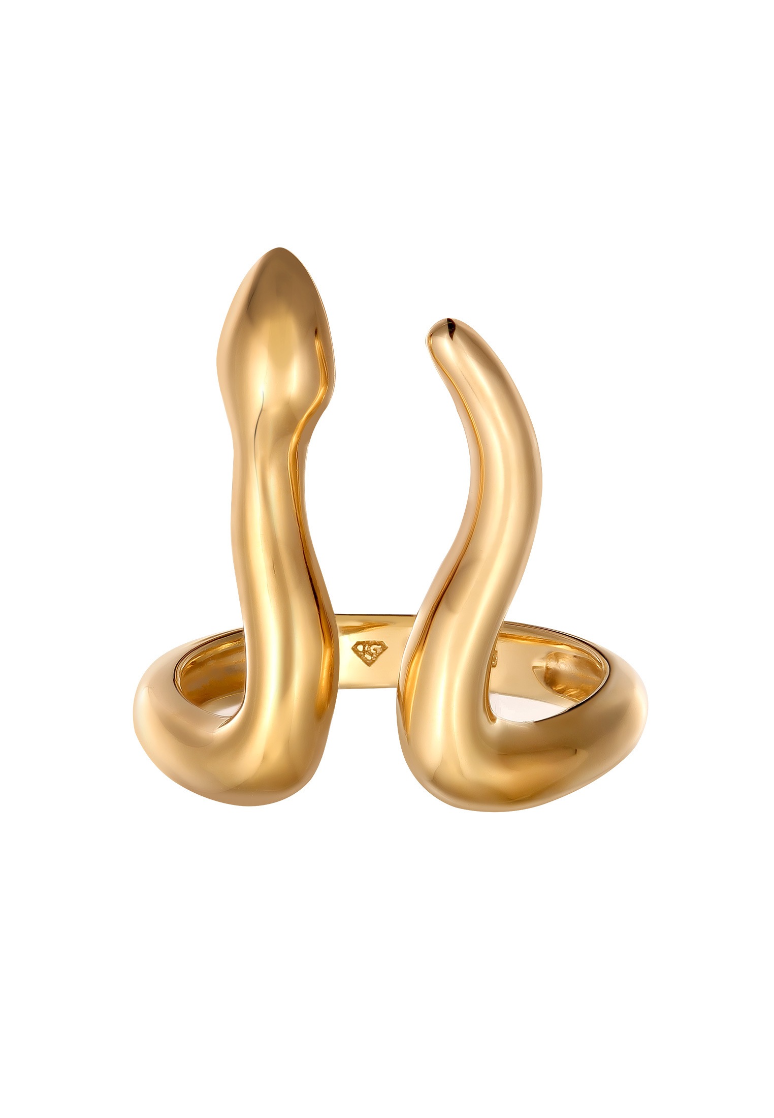 Elli Silberring »Ring Schlange Offen Verstellbar 925 Sterling Silber«