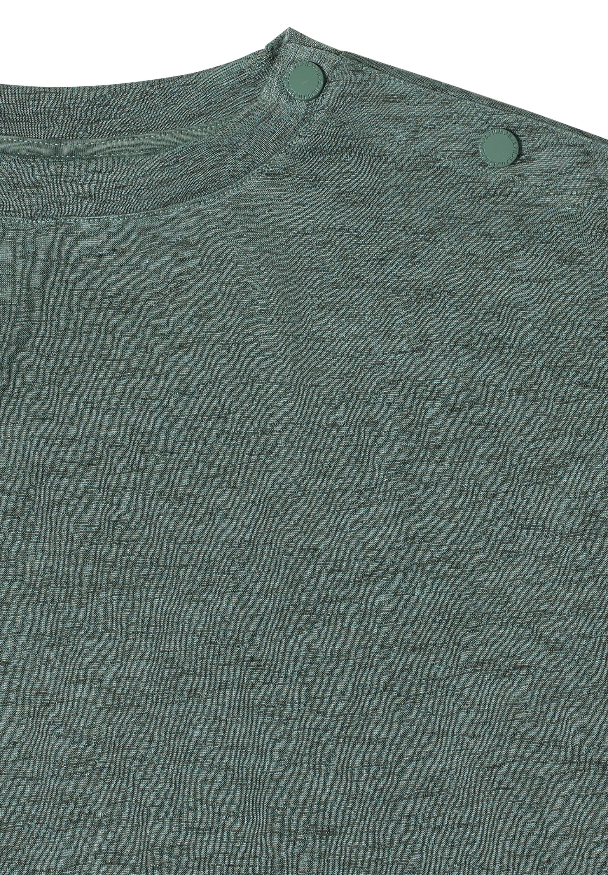 Cecil Kurzarmshirt Sommershirt in Leinen-Optik mit Knöpfen