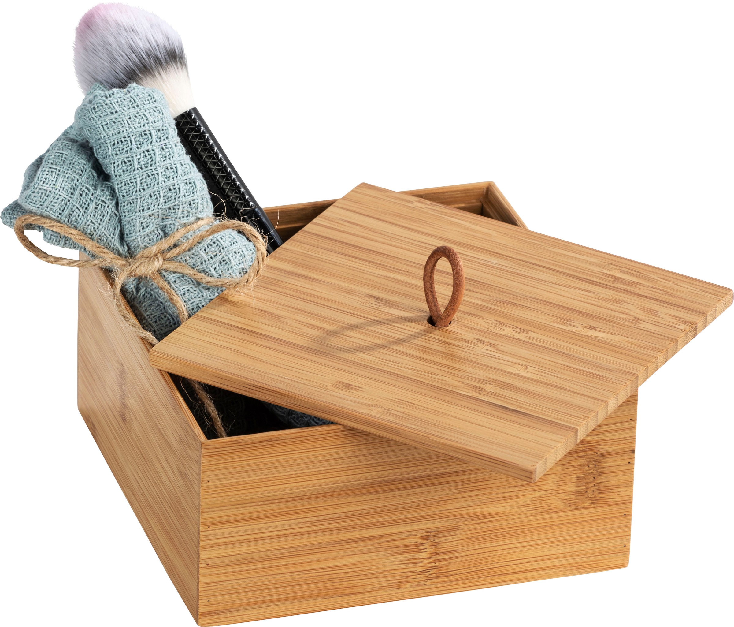 WENKO Aufbewahrungsbox »Terra«, (1 St.), mit Deckel, mit praktischer Schlaufe