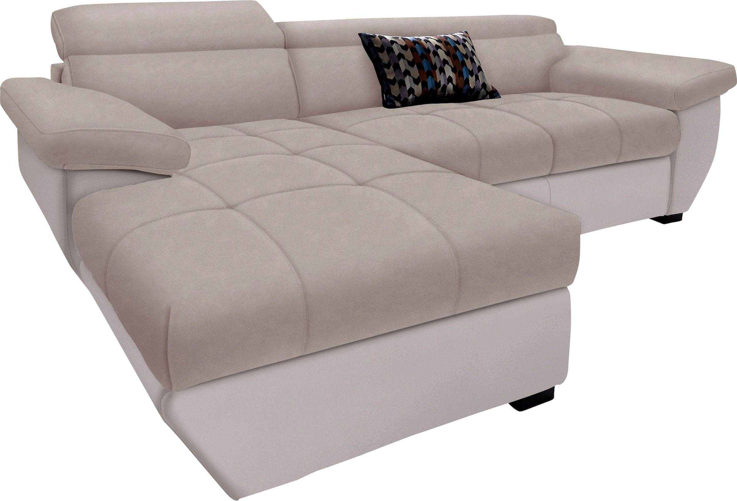 COTTA Ecksofa »Speedway L-Form« mit Kopfteilverstellung, wahlweise mit Bettfunktion & Bettkasten