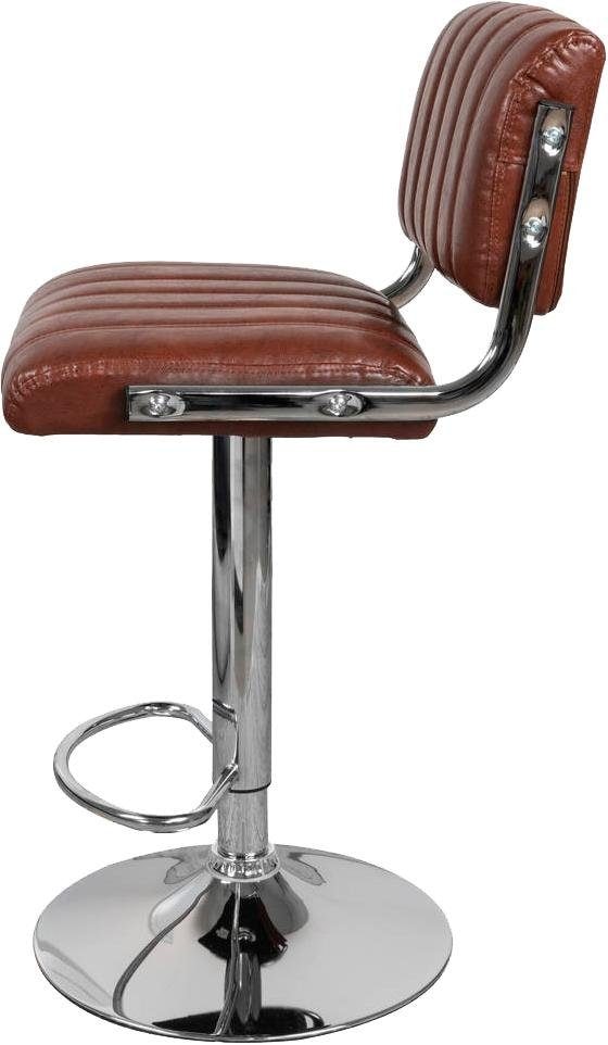 Kayoom Hochstuhl »Barstuhl Midnight 725 2er-Set,in Leder-Optik Barhocker«, (Set), 2 St., pflegeleicht, höhenverstellbar, komfortabel, drehbar