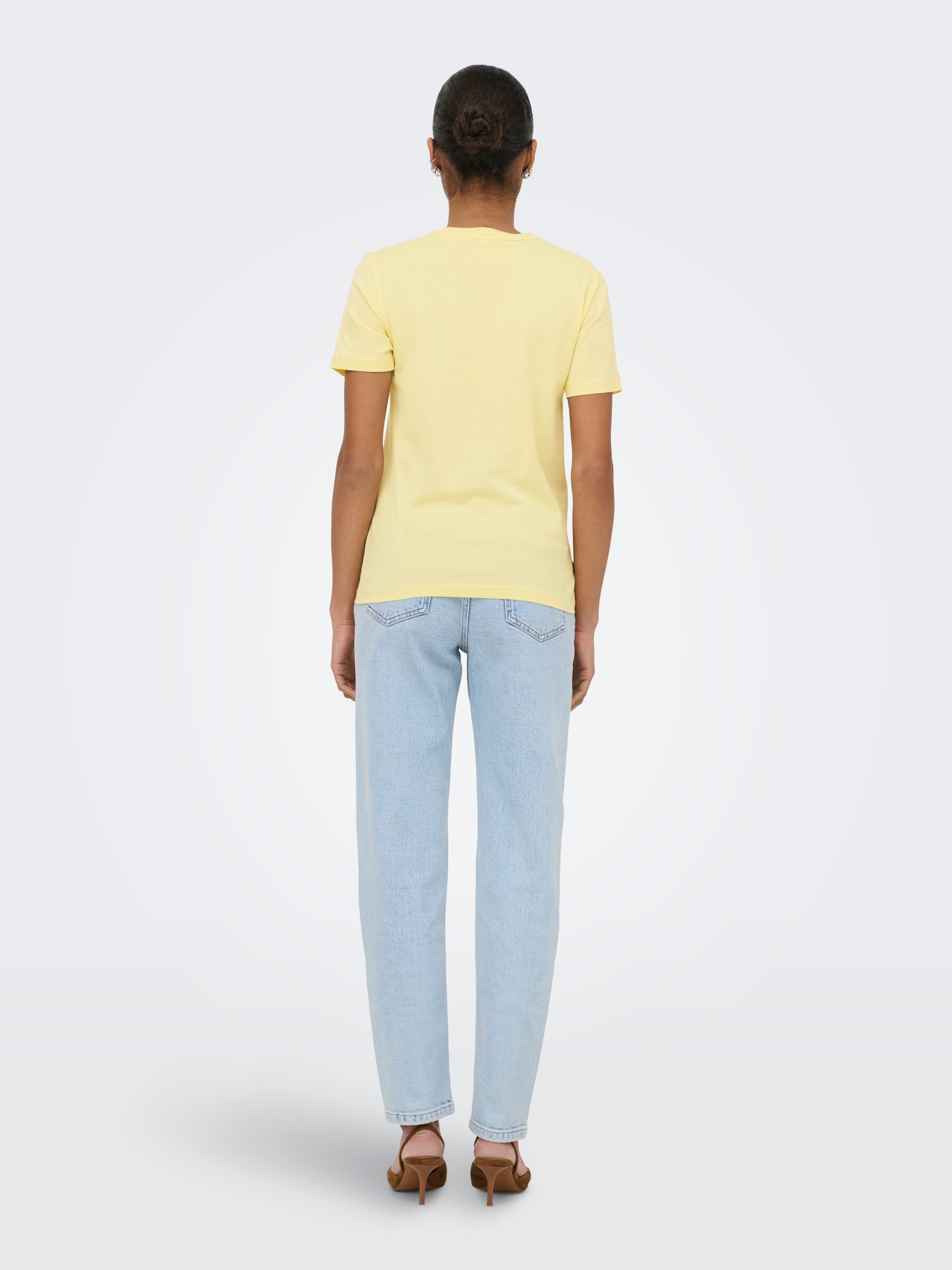 ONLY T-Shirt »ONLKITA S/S PEARL TOP BOX JRS« Baumwolle, regular fit, Rundhals