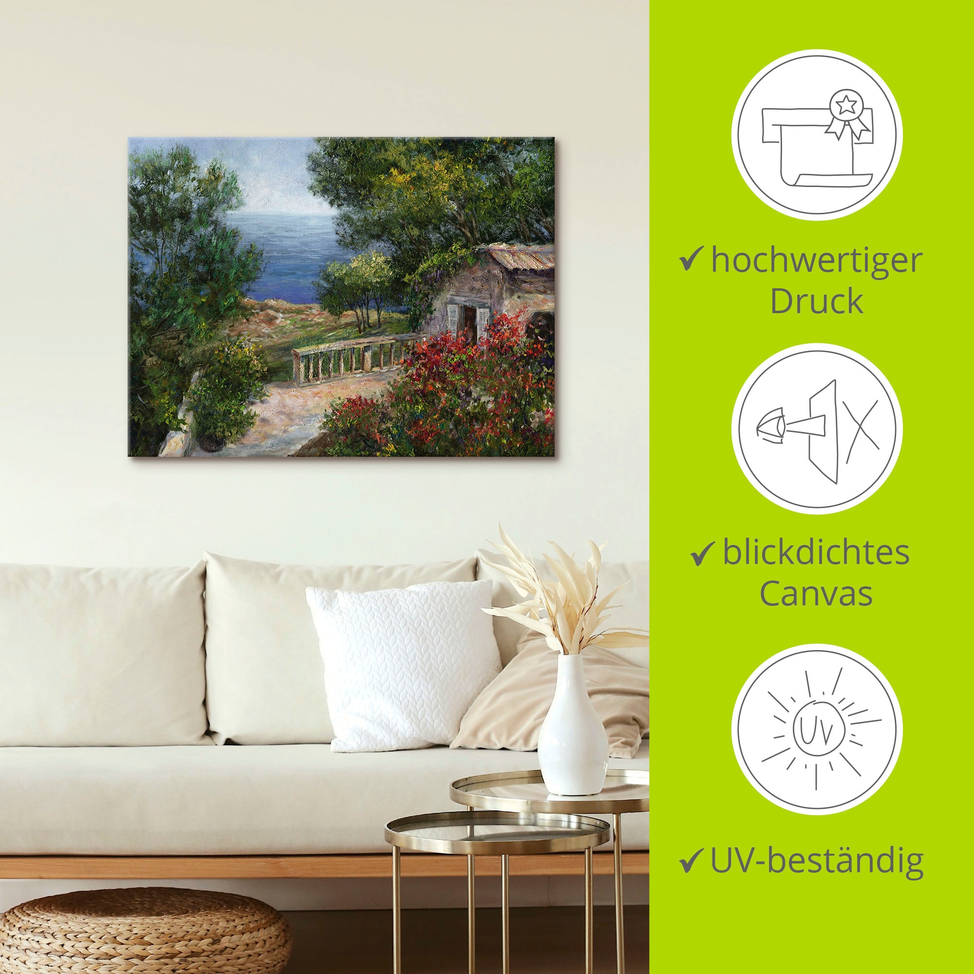 Artland Wandbild »Toskana I«, Europa, (1 St.), als Alubild, Outdoorbild, Leinwandbild, Poster in verschied. Größen