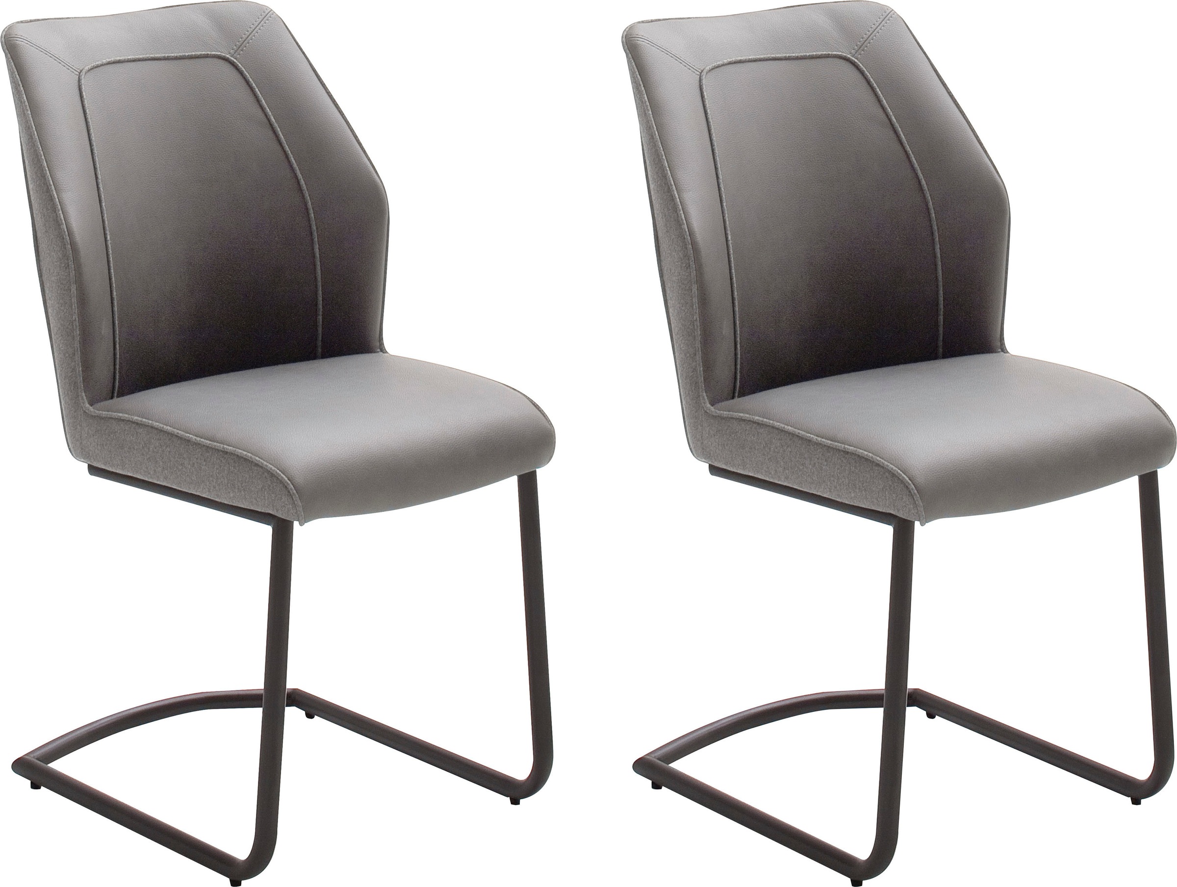 MCA furniture Esszimmerstuhl »Aberdeen«, Materialmix Stoffbezug und Kunstleder, Stuhl belastbar bis 120 Kg