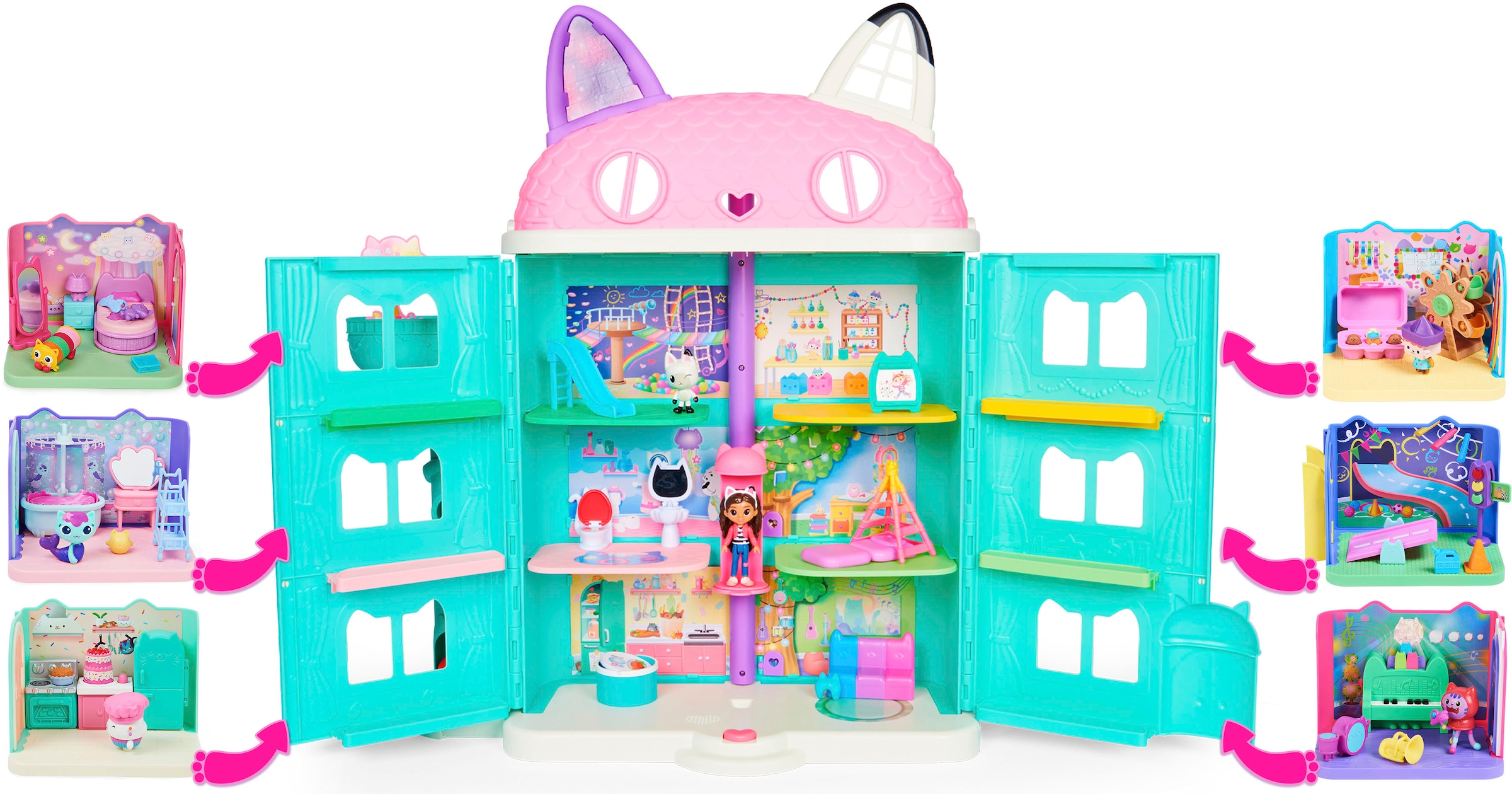 Spin Master Spielwelt »Gabby's Dollhouse – Deluxe Room – Baby Box' Bastelzimmer«