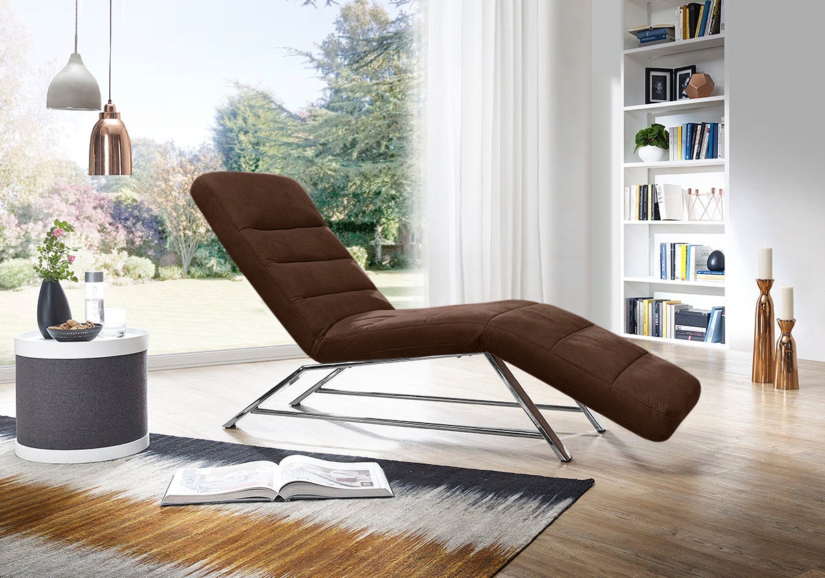 W.SCHILLIG Relaxliege »daily dreams« Funktionsliege wahlweise mit Motor, Gestell Chrom, Breite 75 cm