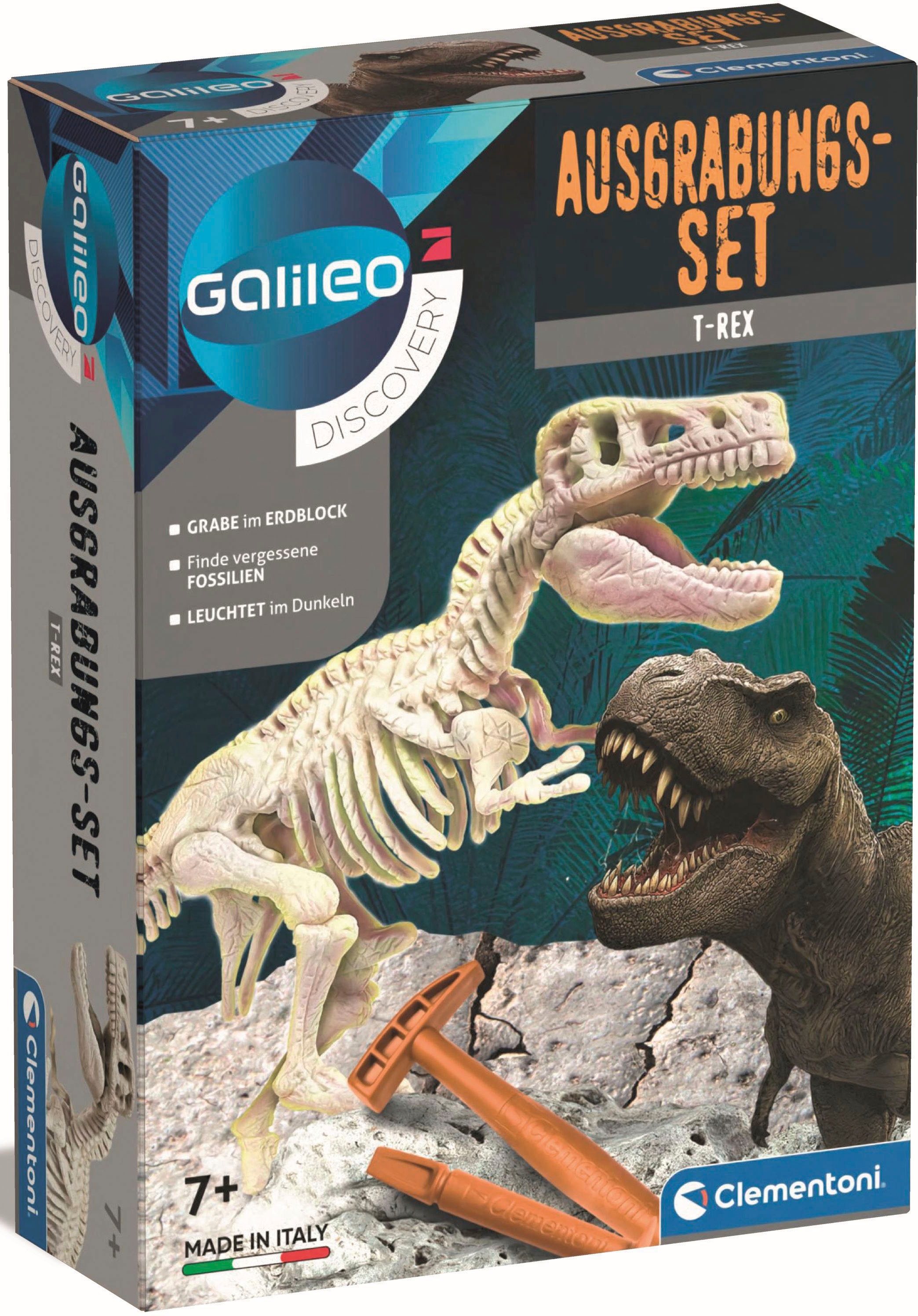 Clementoni® Experimentierkasten »Galileo, Ausgrabungs-Set T-Rex«, Made in Europe